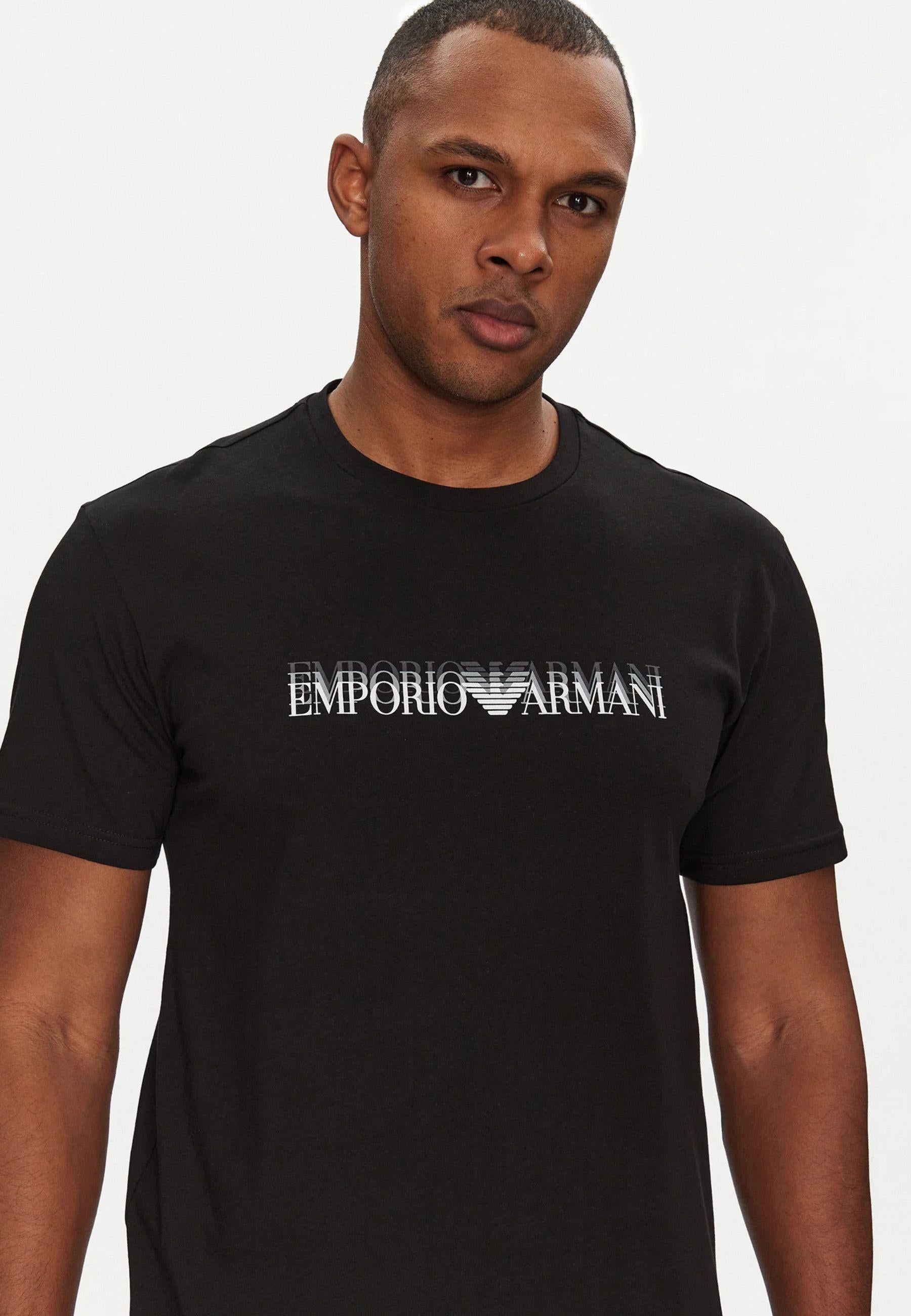 T-shirt realizzata in maglia con stampa