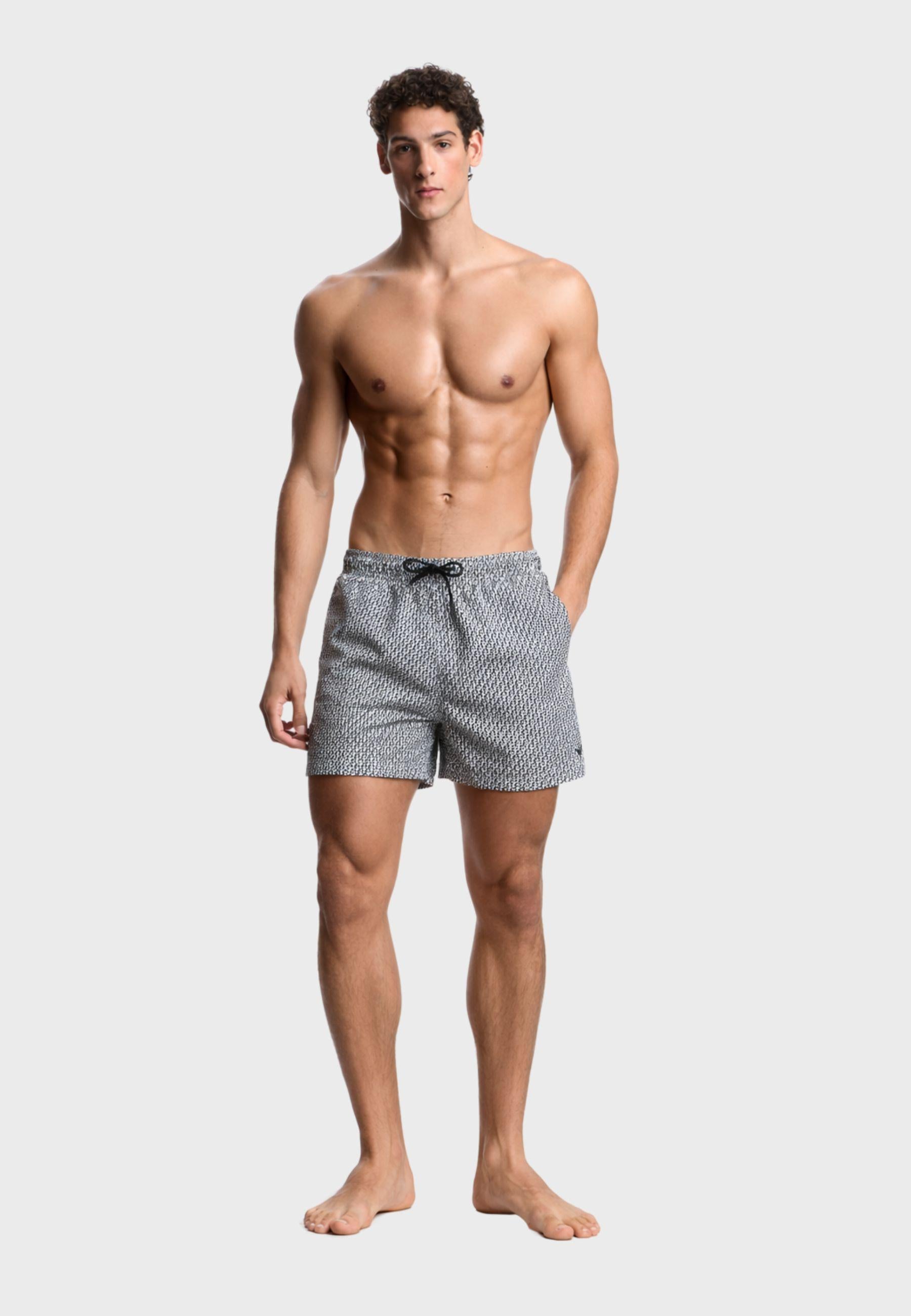 Costume shorts con stampa decorativa all over