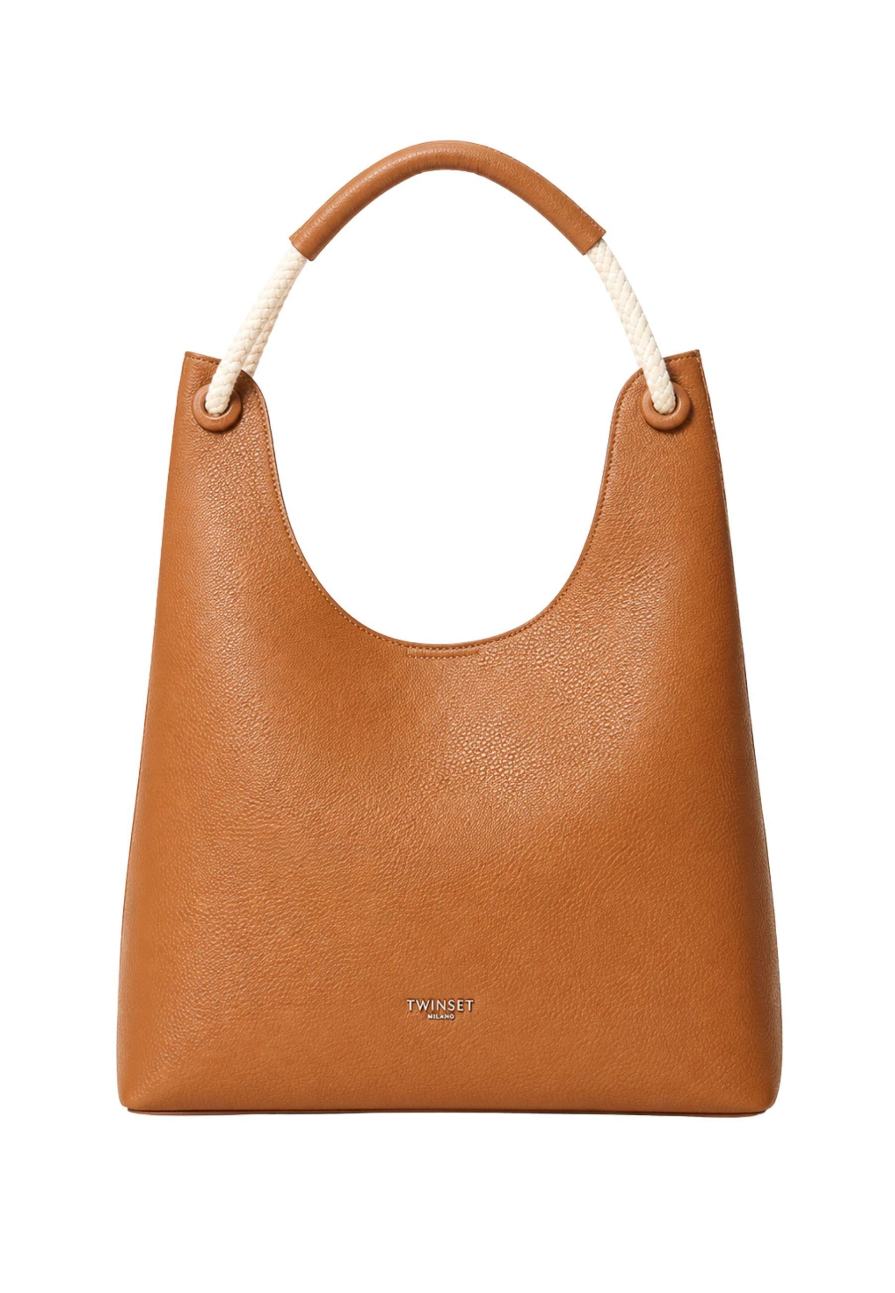 Borsa Hobo con Manico in Corda