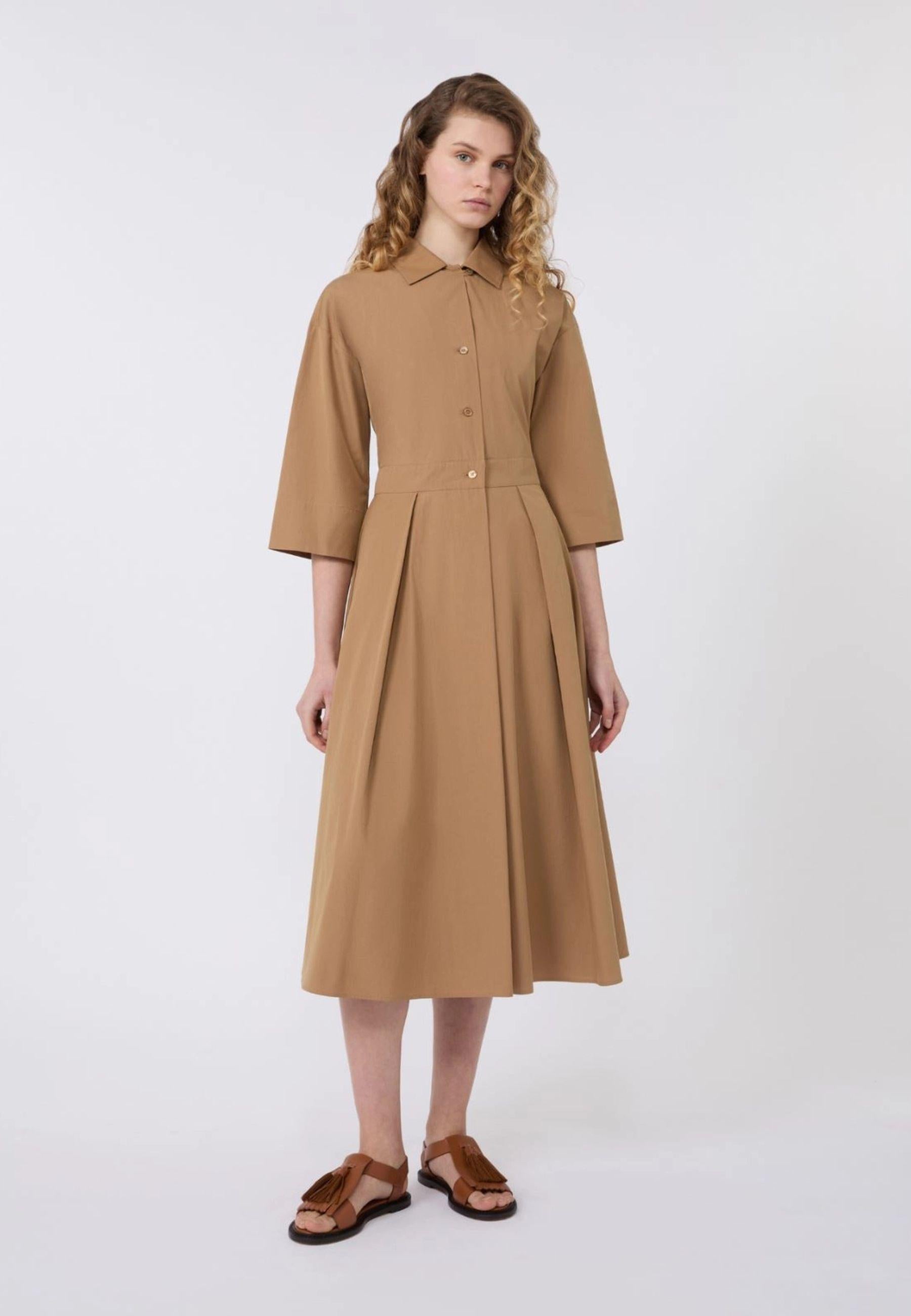 Weekend Max Mara - Abito chemisier midi in popeline di cotone