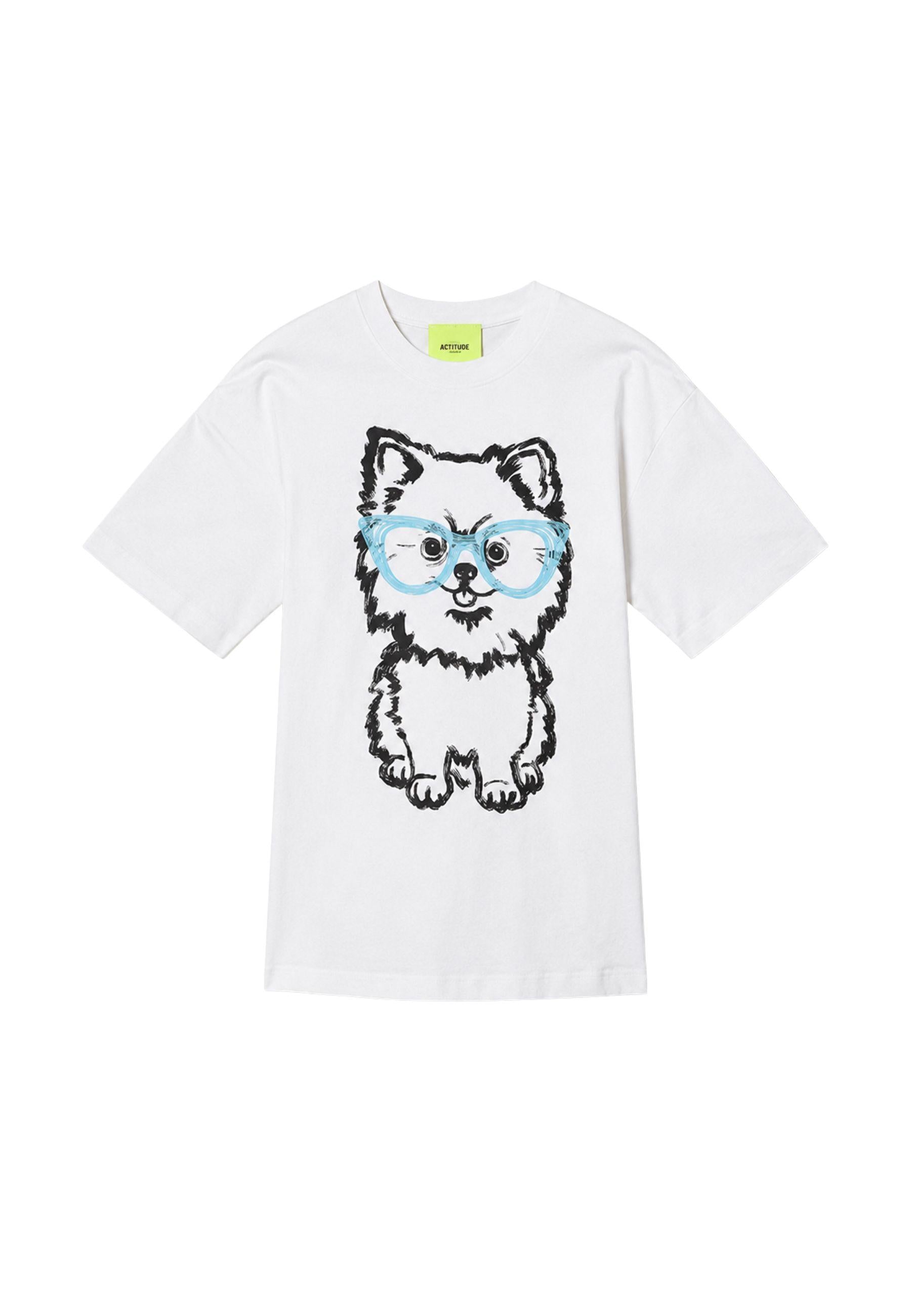 T-shirt oversize con stampa e ricamo - Actitude by Twinset
