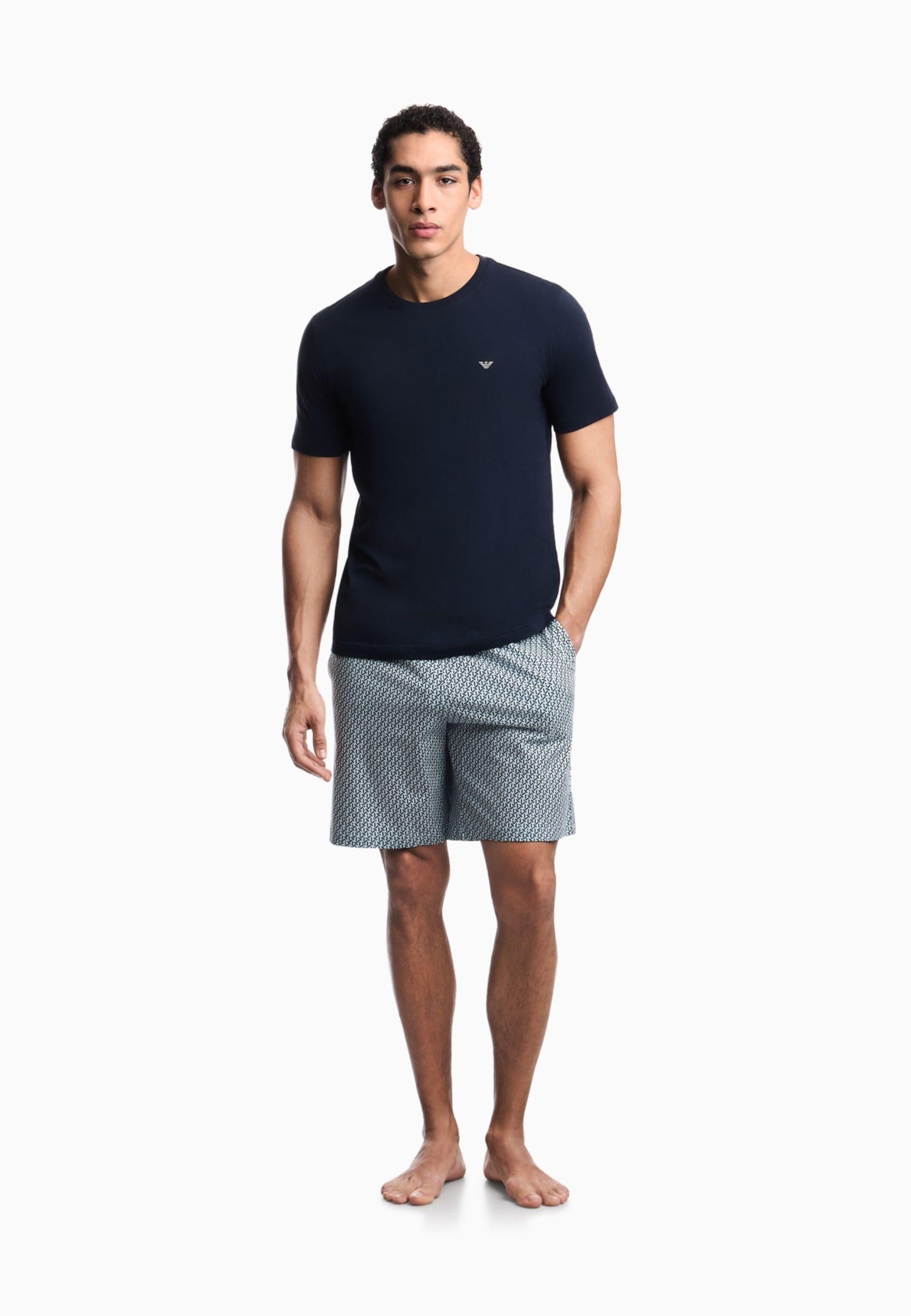 Emporio Armani - Pigiama 2 pezzi in jersey di cotone