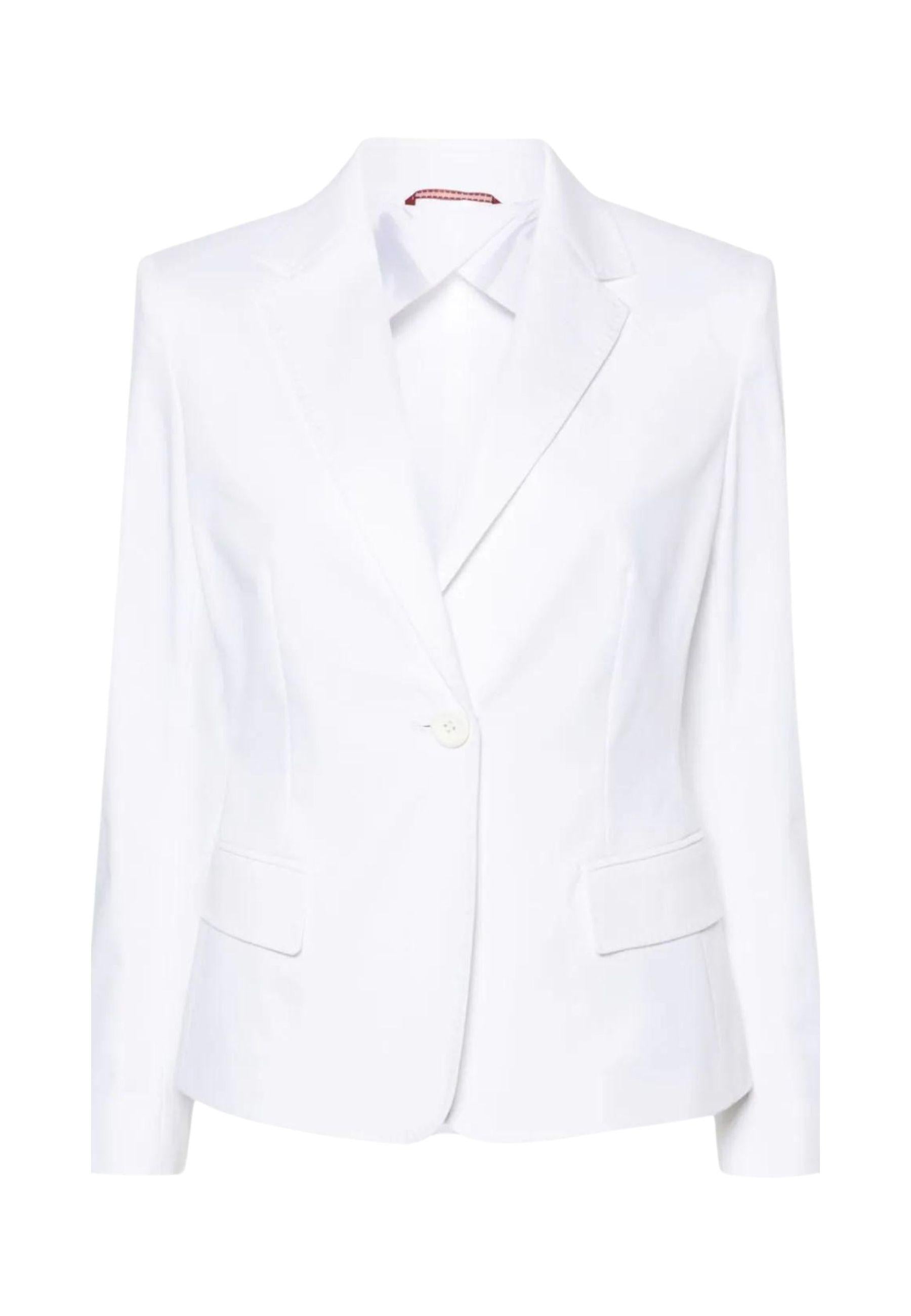 Giacca Sarnico in cotone stretch Bianco