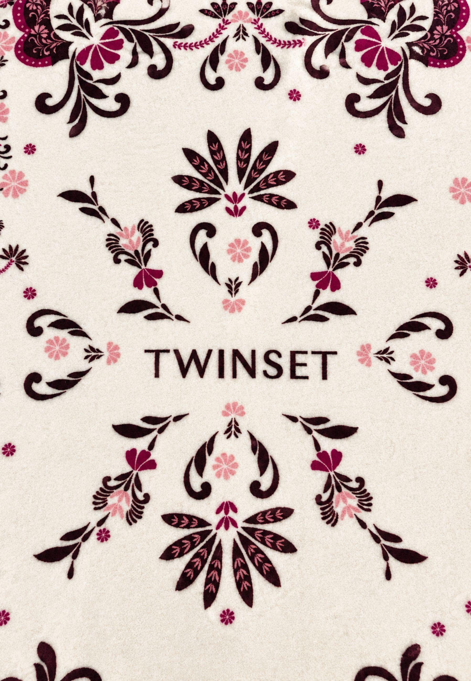 Telo Mare Twinset in Spugna di Cotone con Stampa Foulard