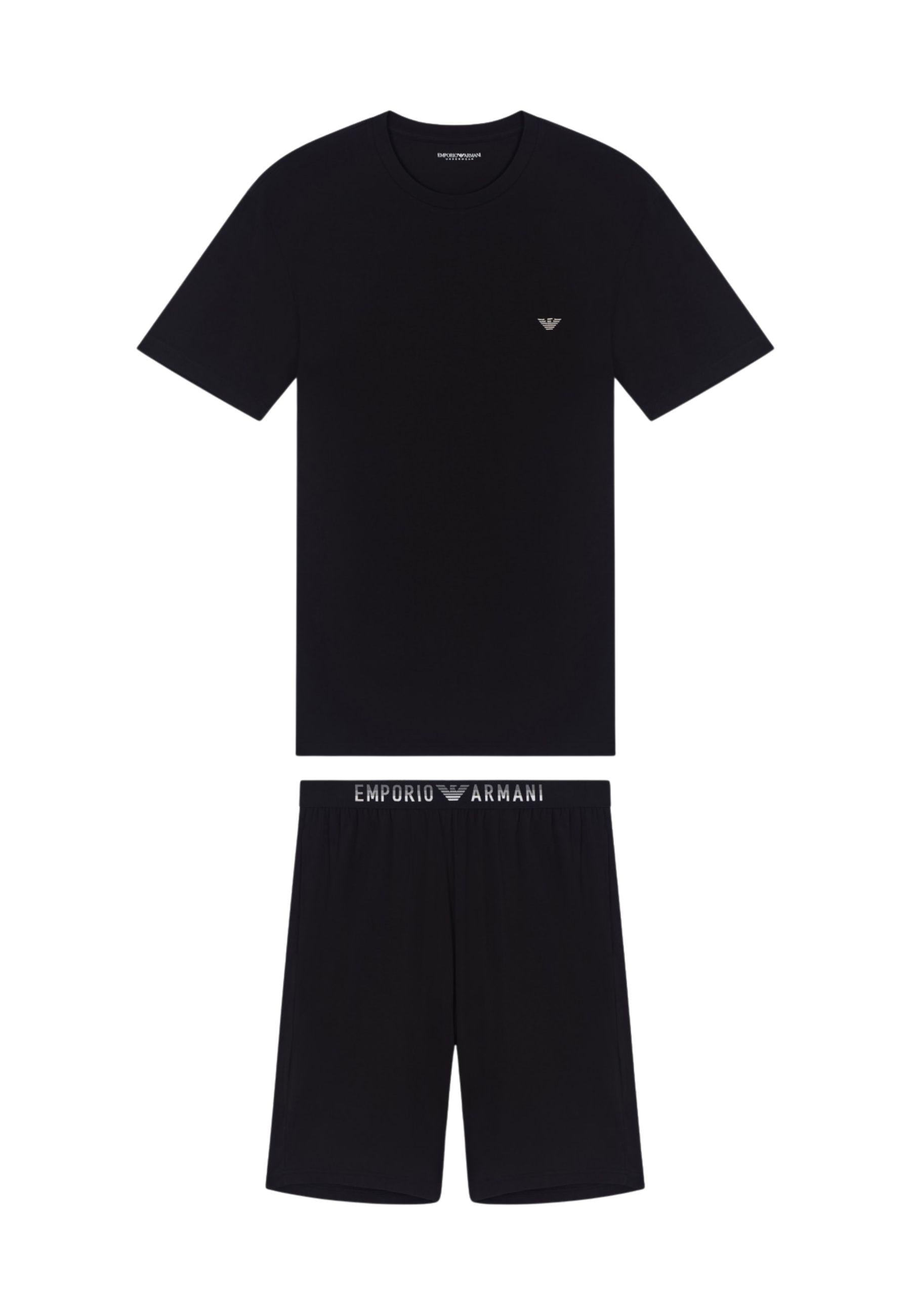 EMPORIO ARMANI - Pigiama con Bermuda in Soft Modal
