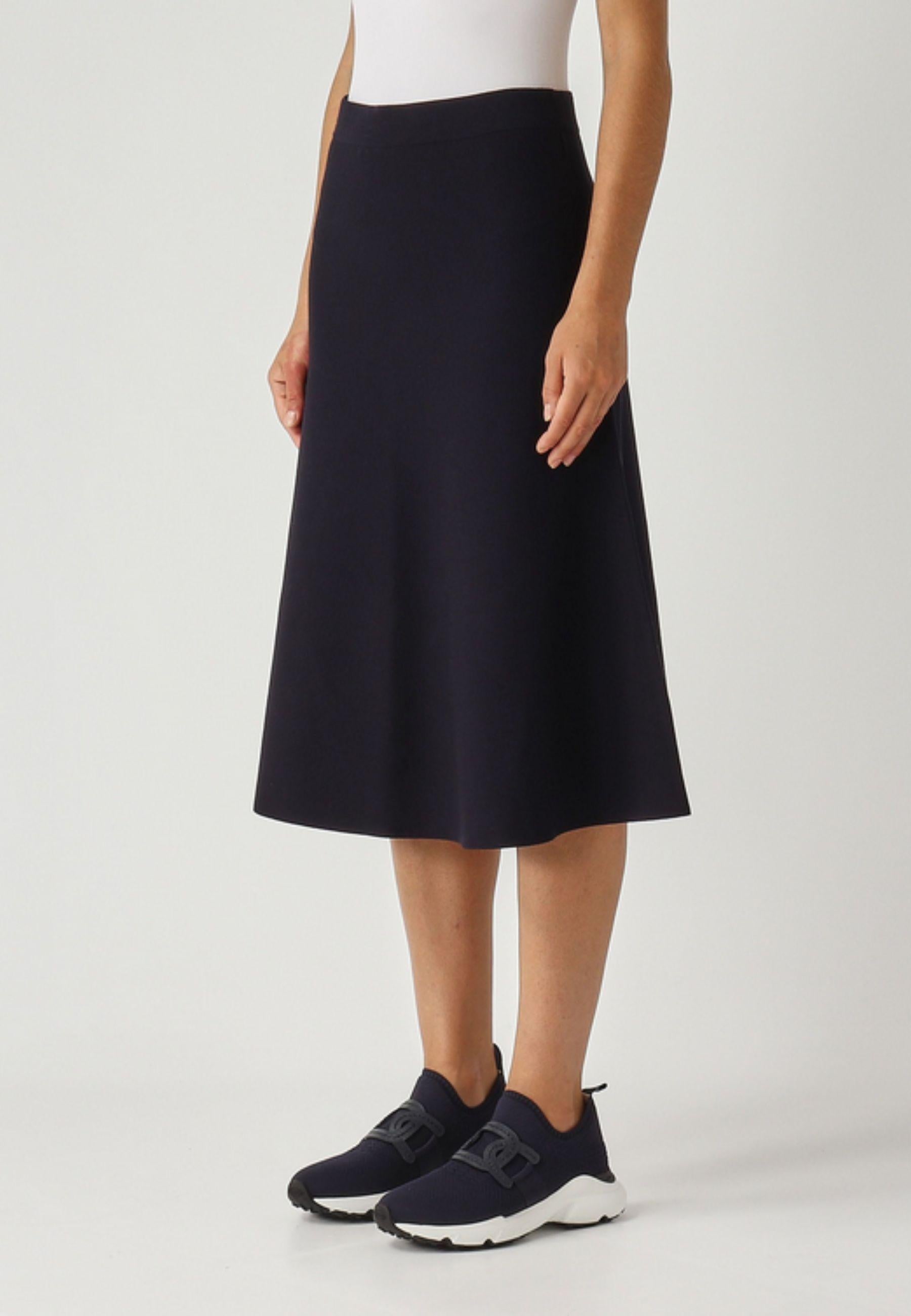 Max Mara - Gonna longuette in viscosa stretch