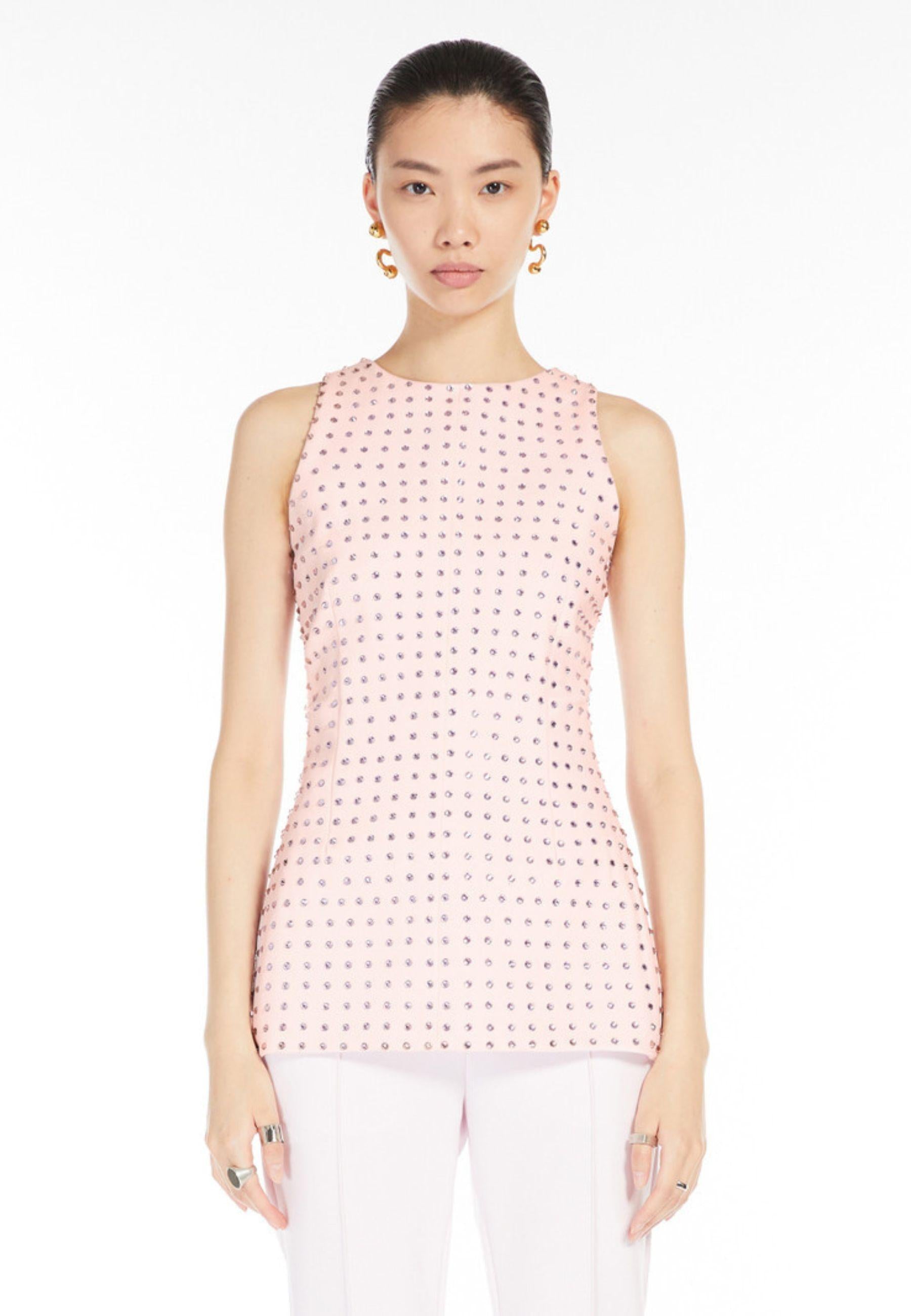 Sportmax - Top Uditore con strass
