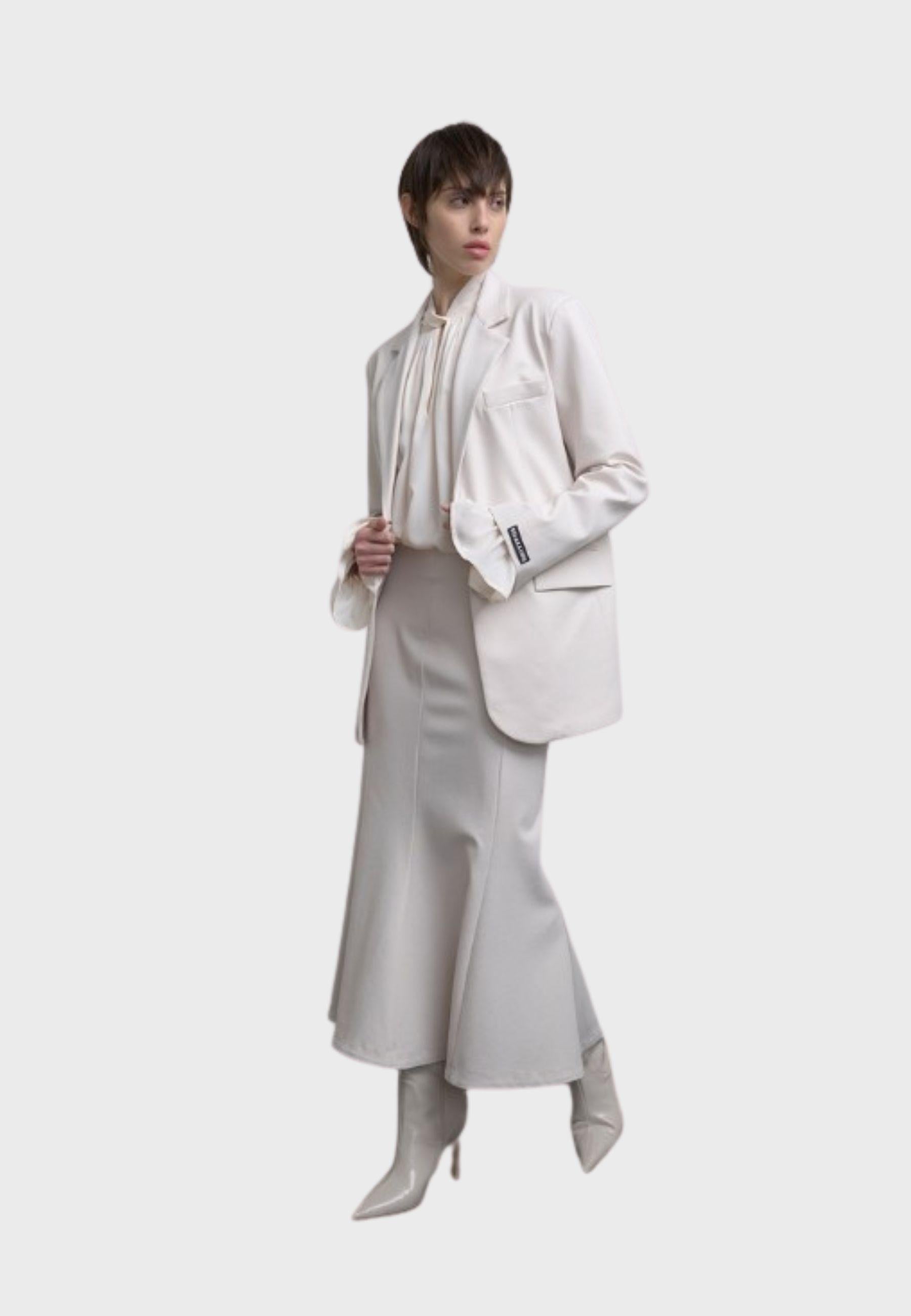 Blusa in viscosa bianca