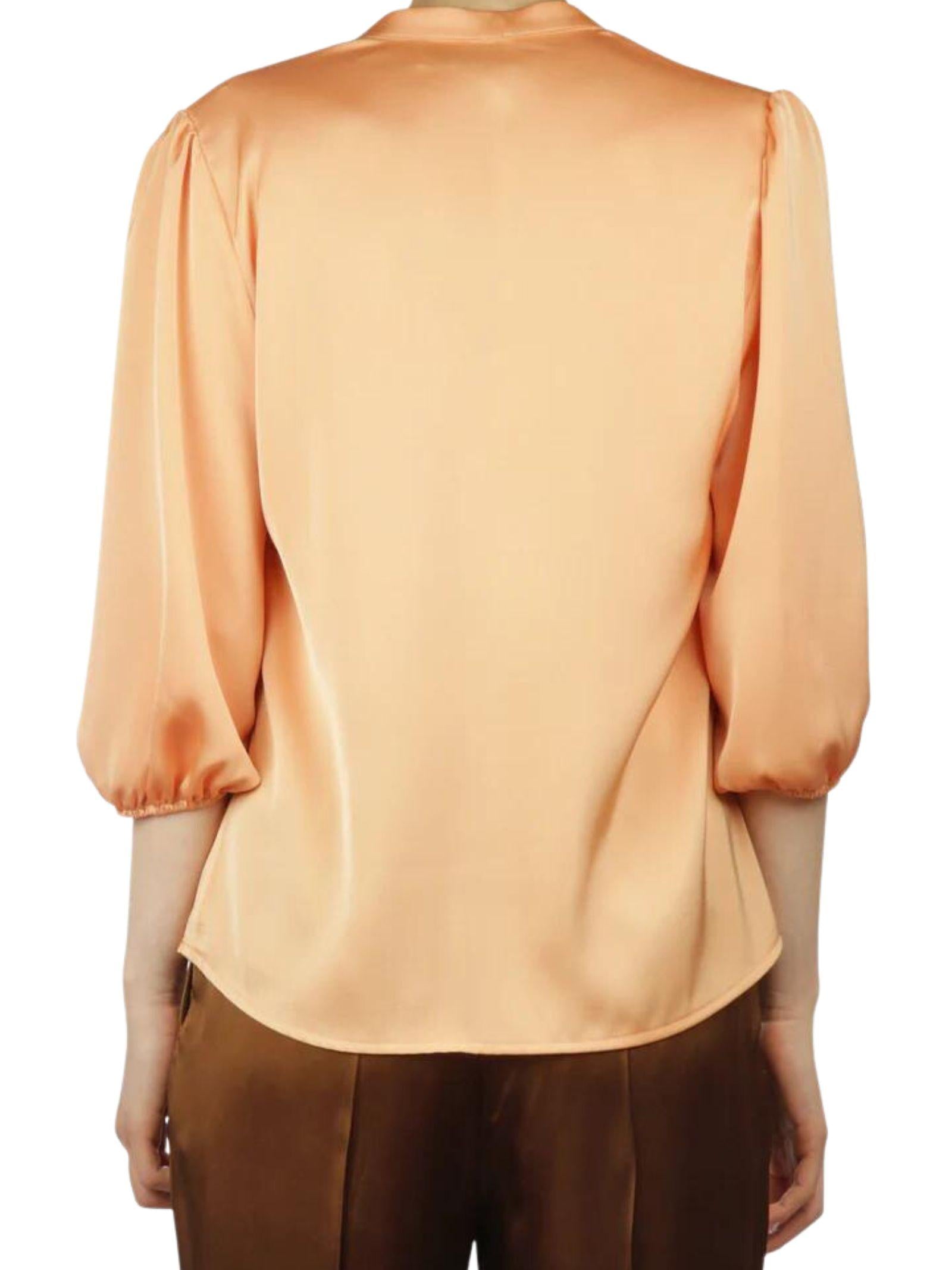 Camicia serafino raso Apricot