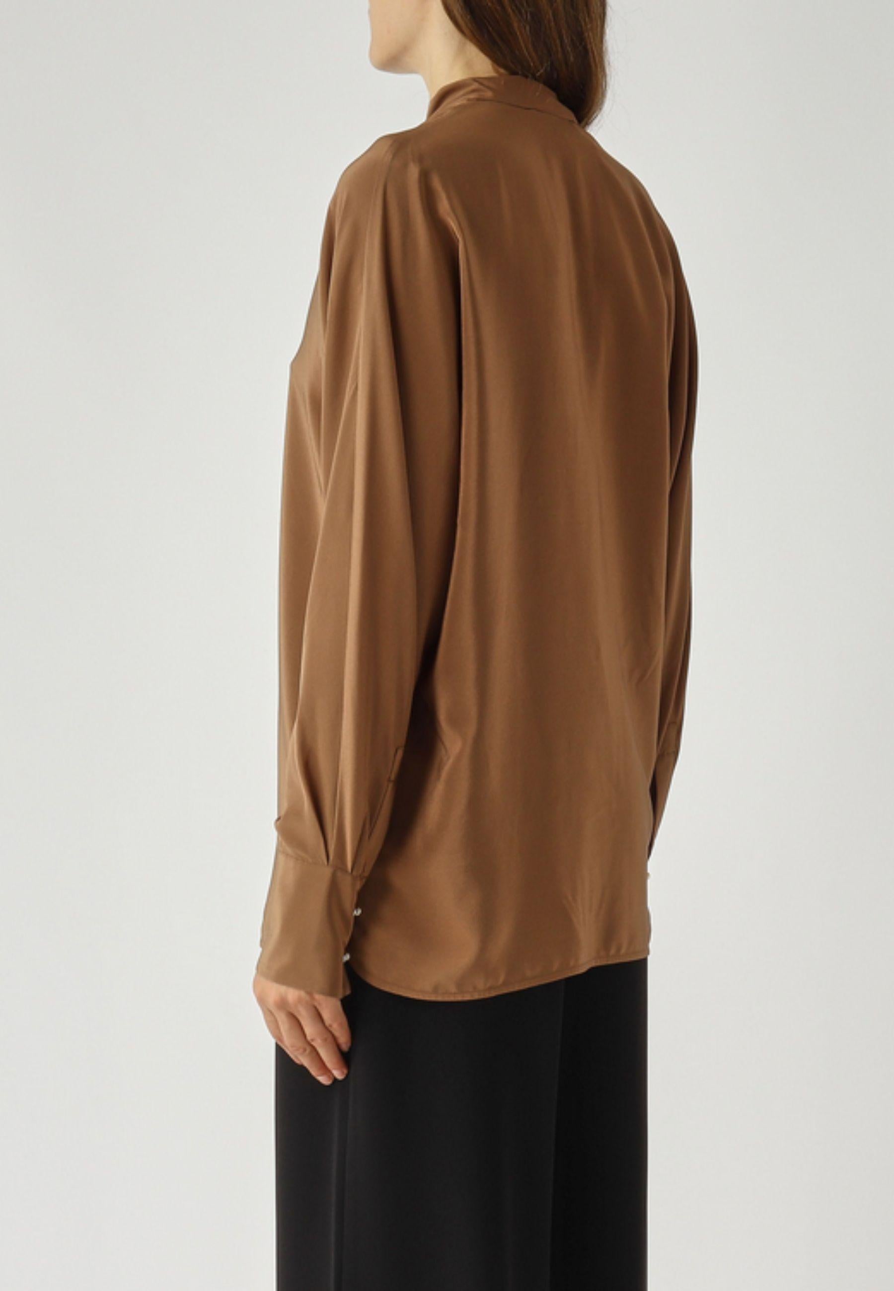 Max Mara Studio - Blusa in seta con fusciacca