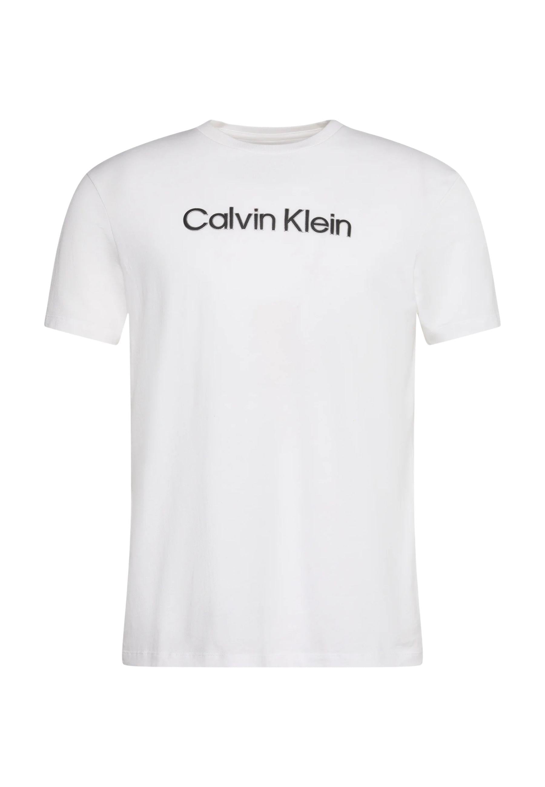 Calvin Klein - T-shirt logo in jersey di cotone