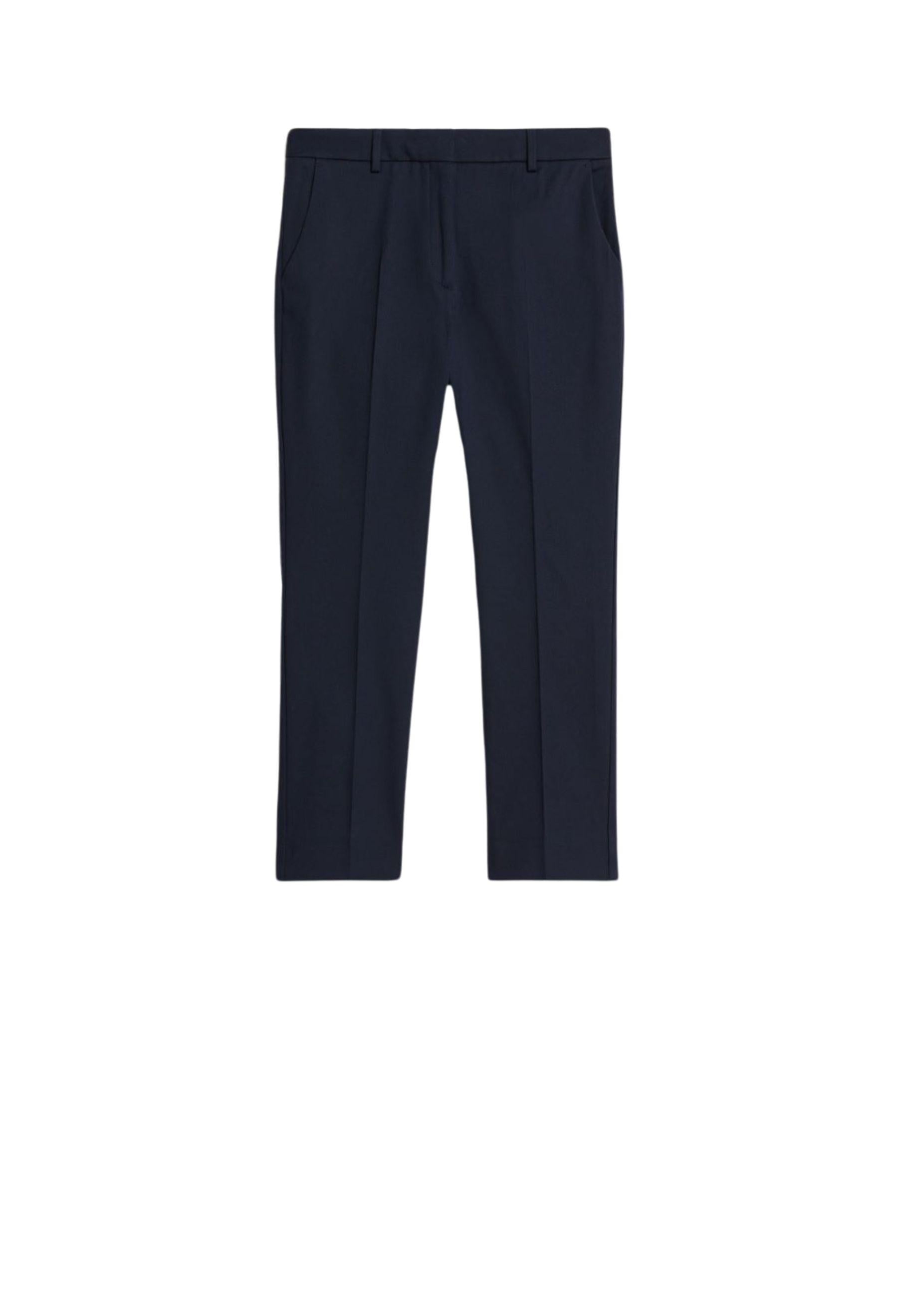 Pantalone a sigaretta in cotone stretch