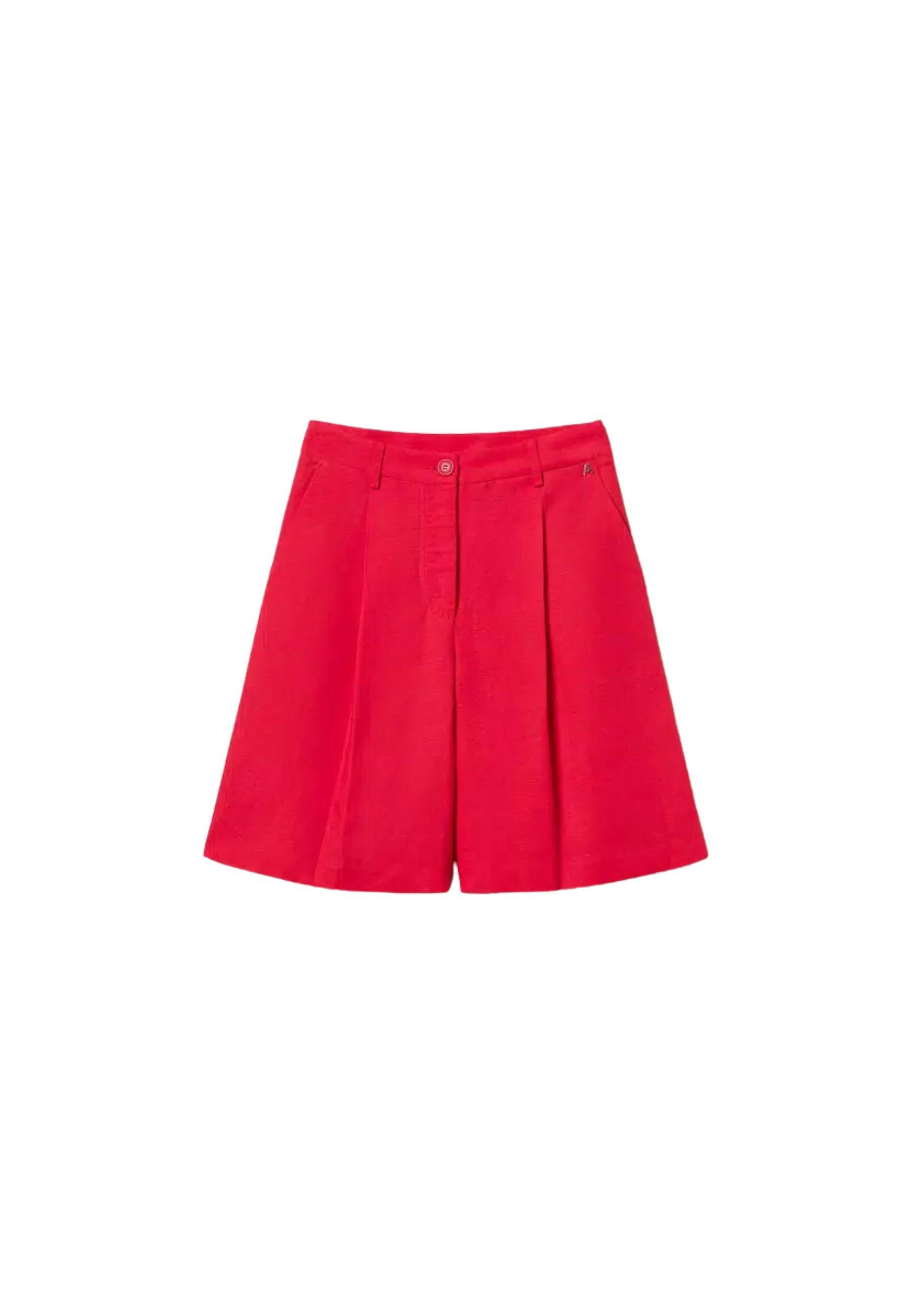Bermuda Actitude in Lino e Viscosa Donna