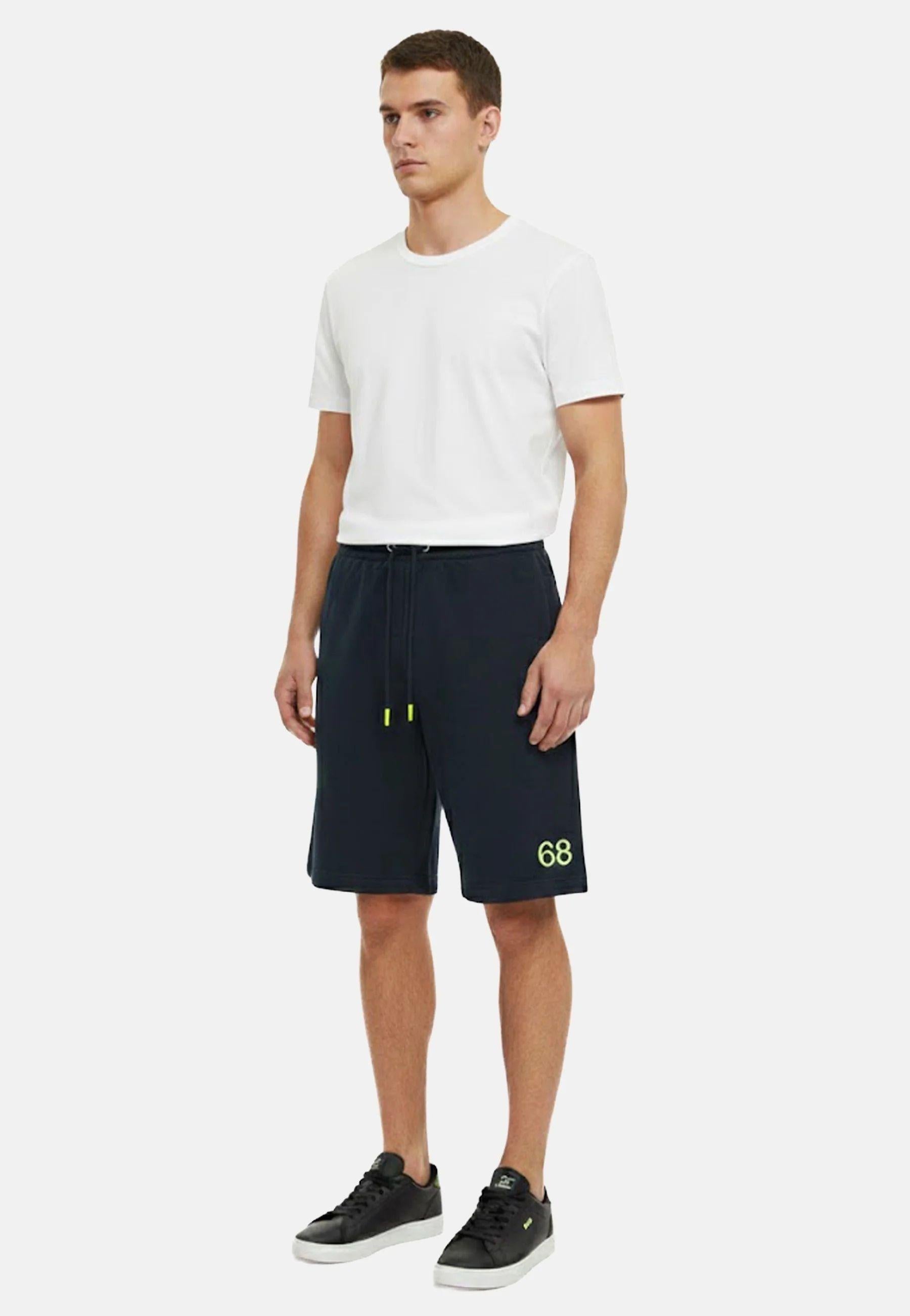 SUN68 - Bermuda in felpa con logo