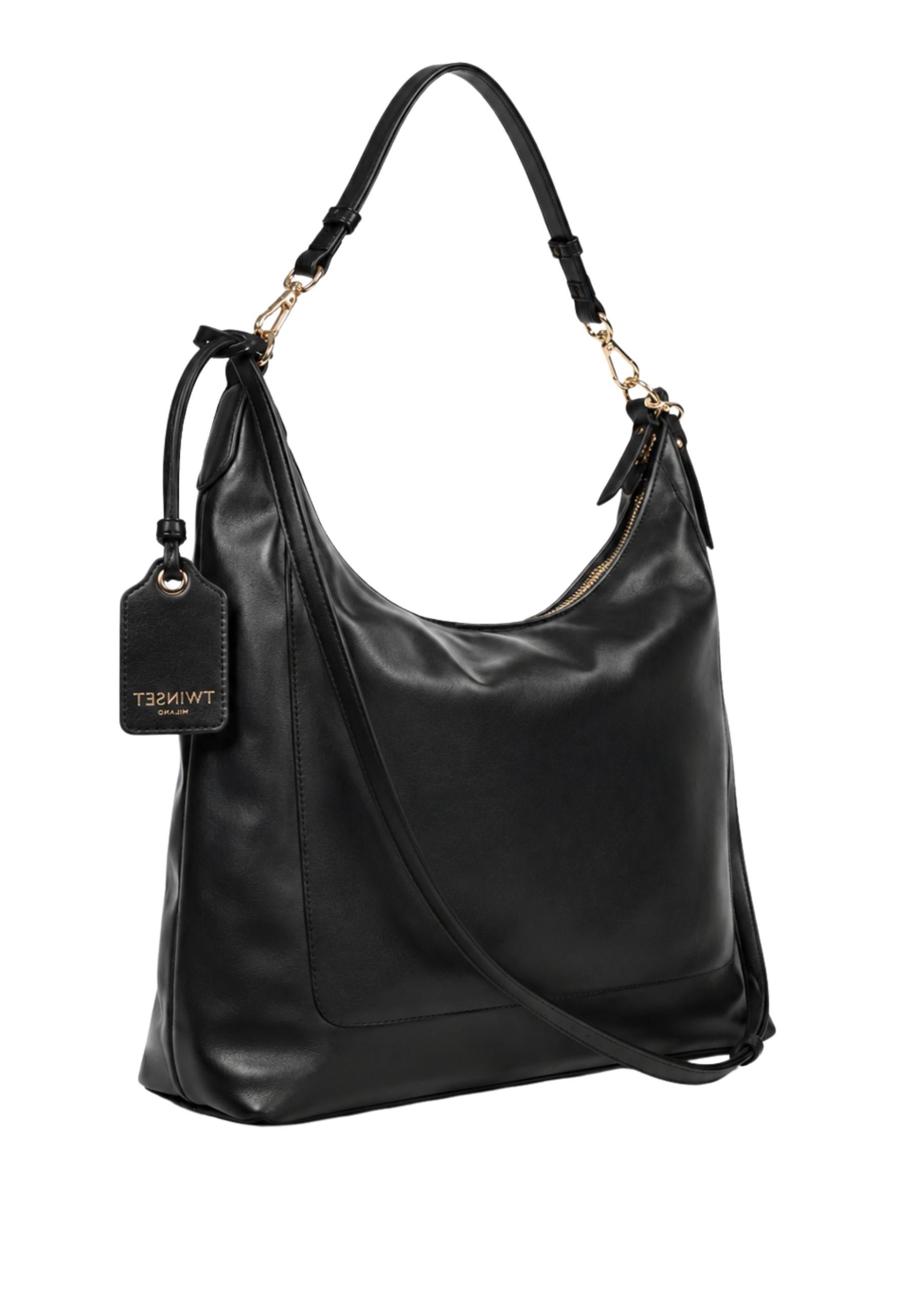 Borsa a Spalla con Tracolla Removibile Nero