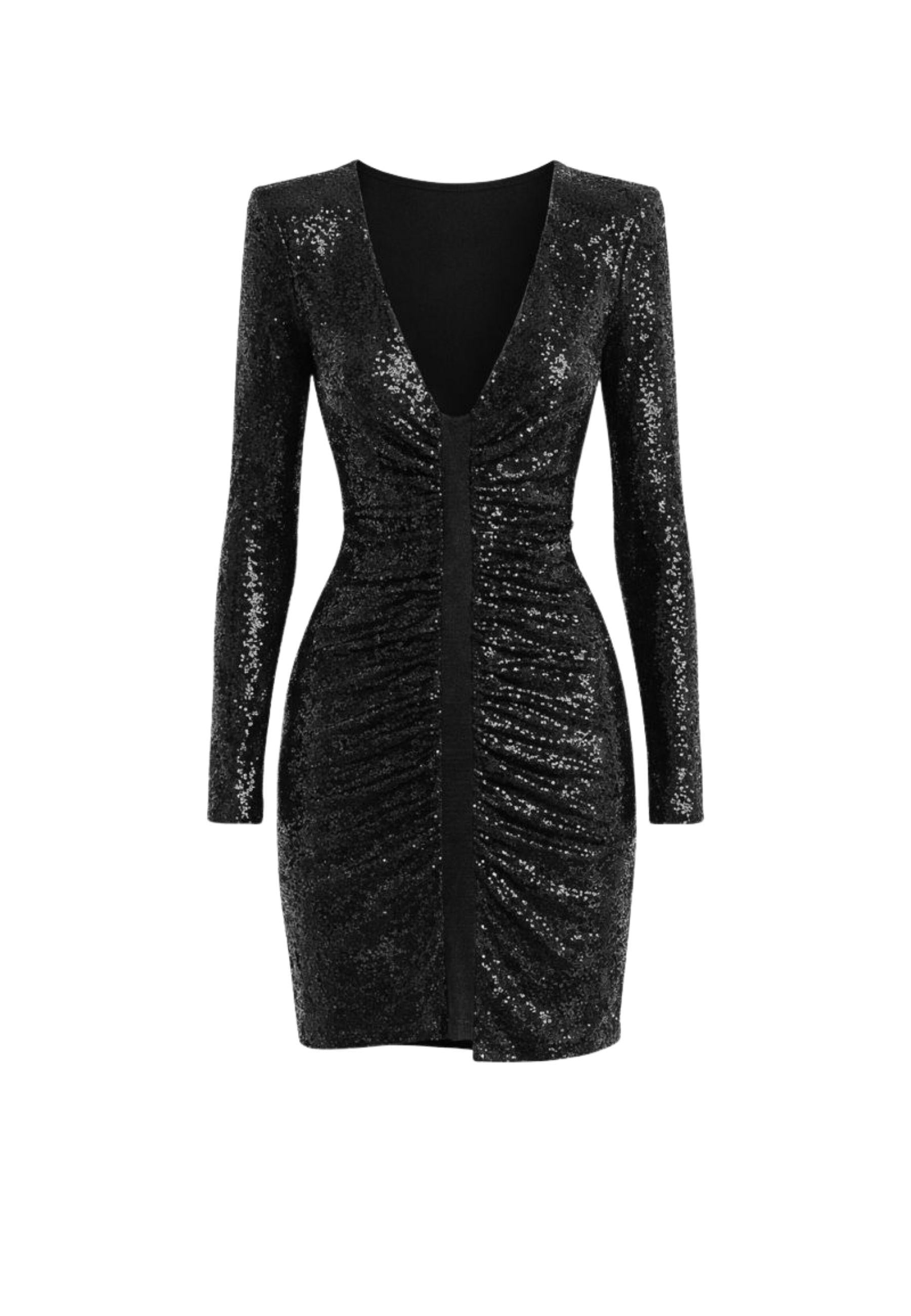 Mini dress in paillettes