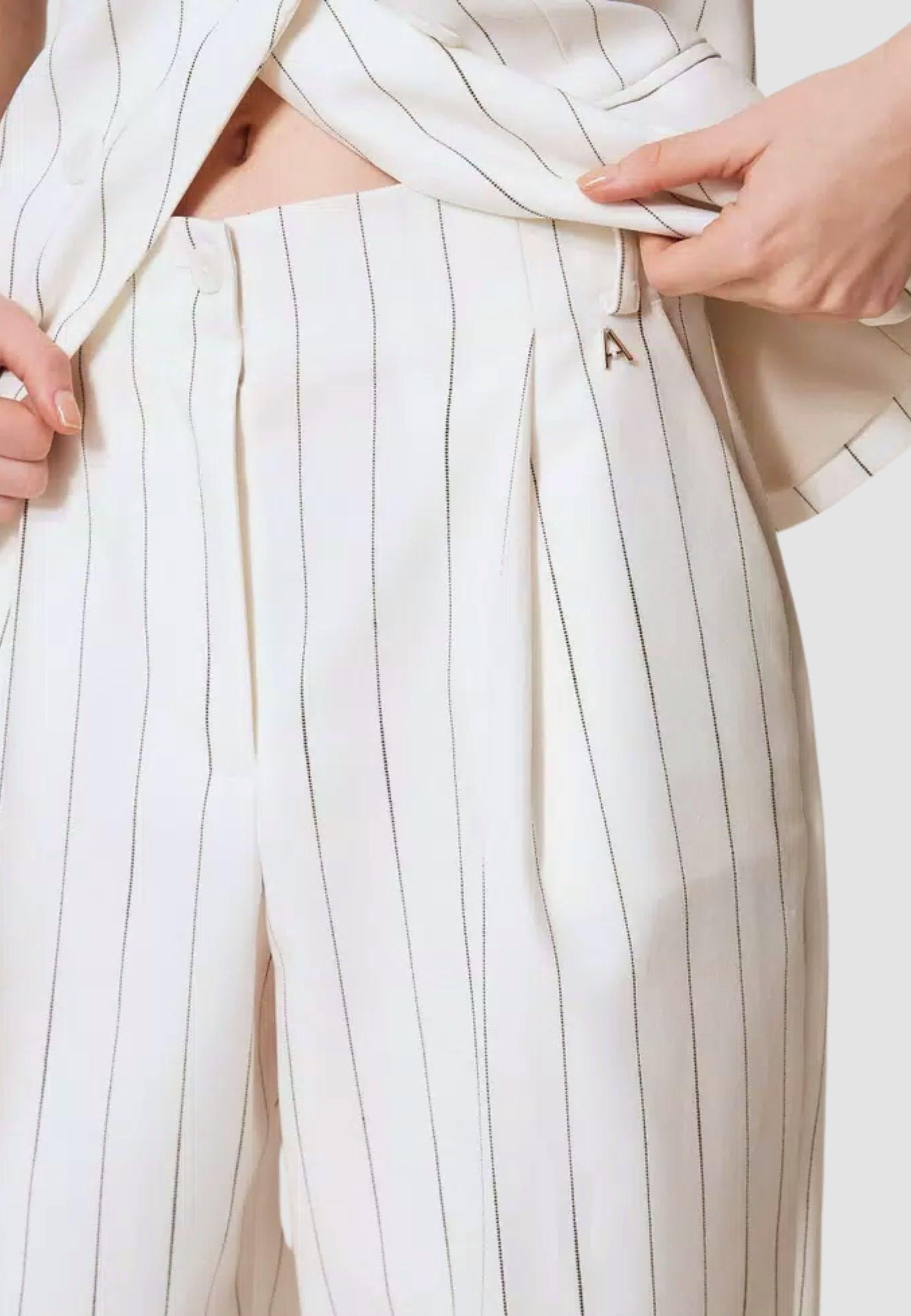 Pantaloni fluidi gessati - Actitude