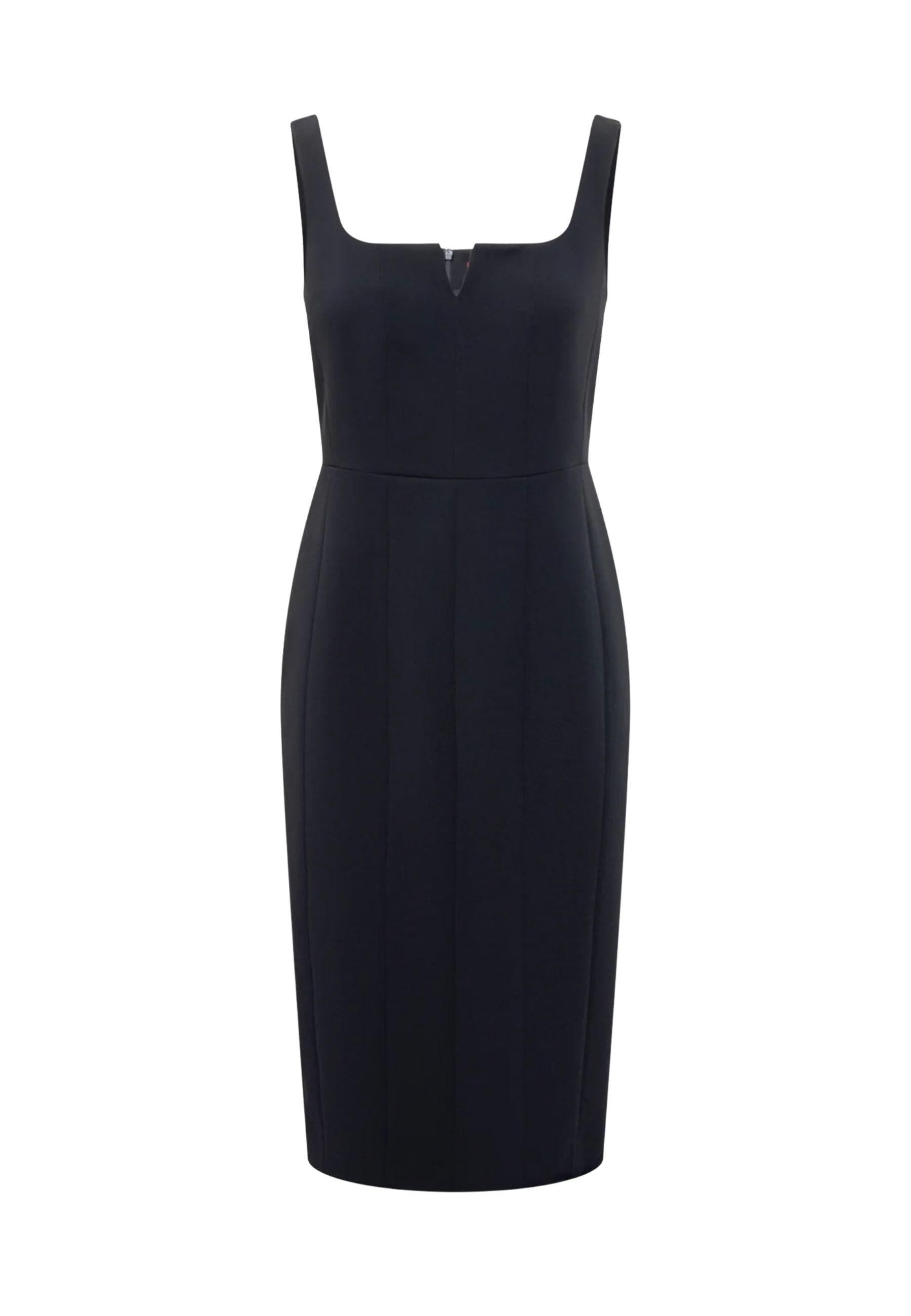 Abito midi donna dalla linea essenziale ed elegante