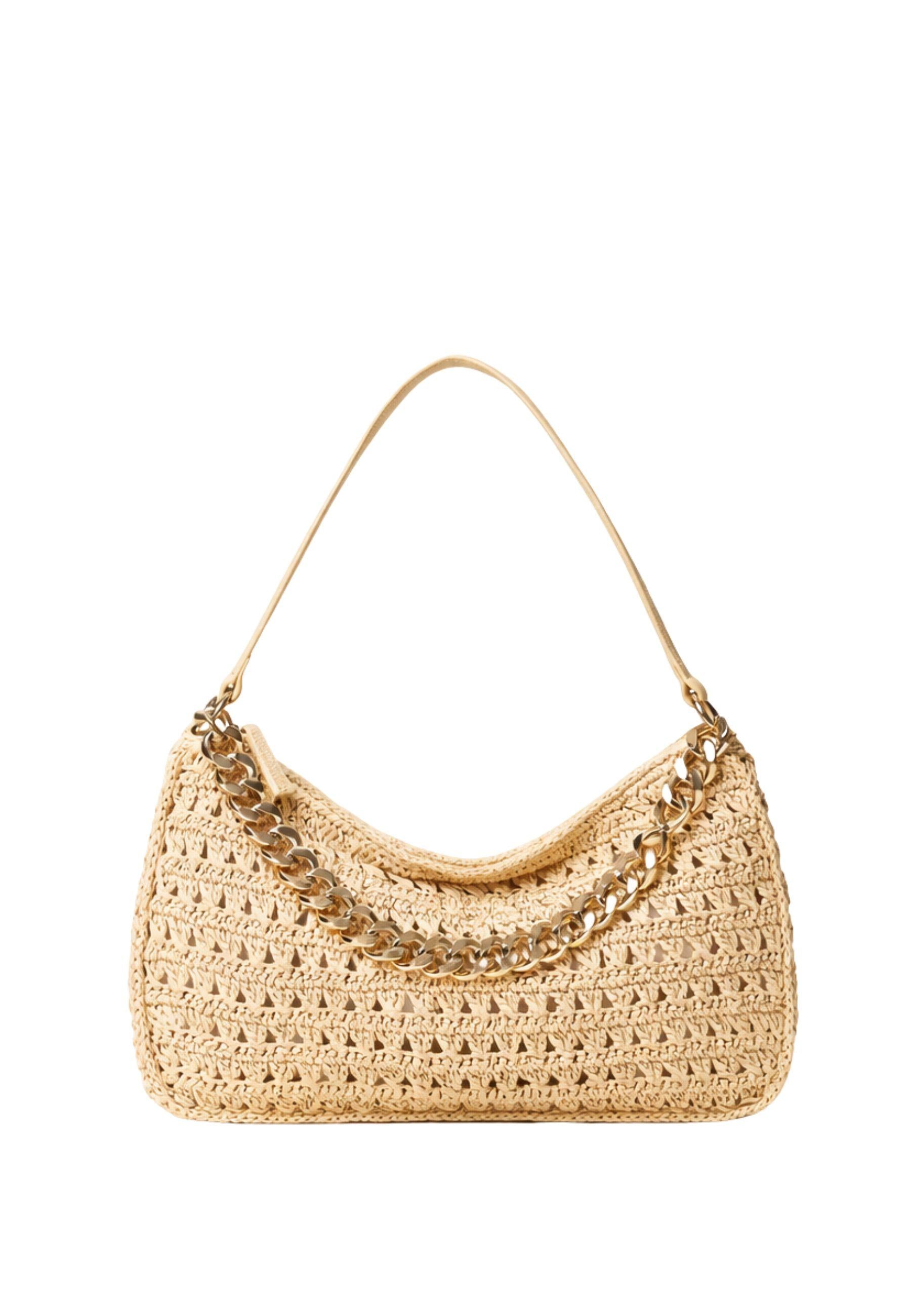 Borsa Hobo "Liliane" Grande in Rafia Crochet