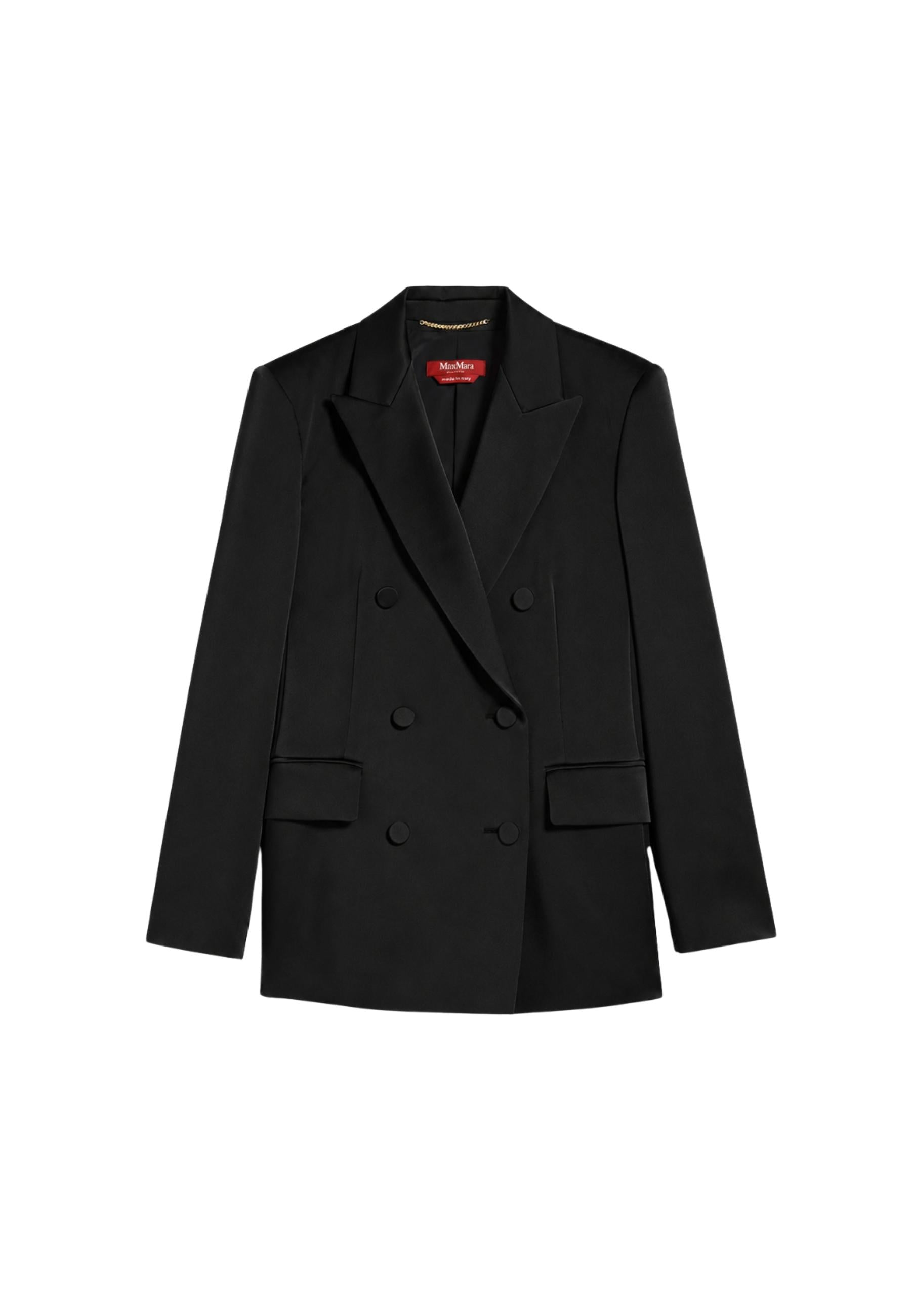 Max Mara Studio Blazer Teiera doppiopetto in satin