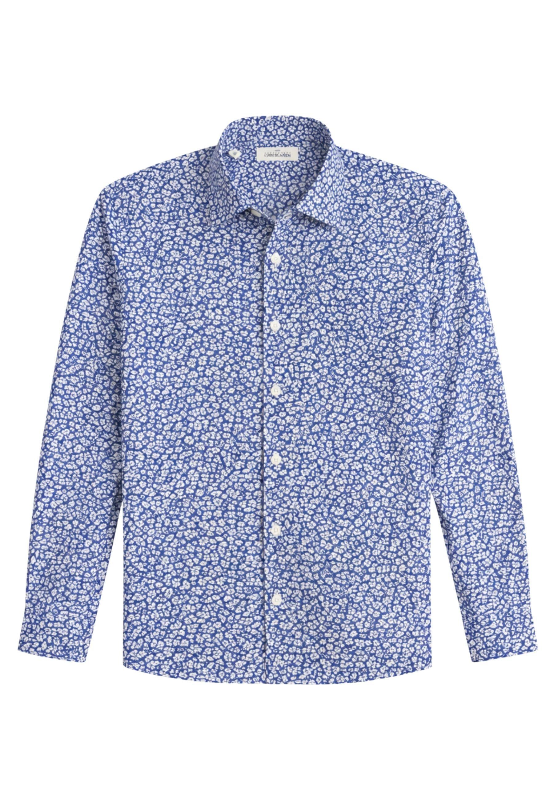 Camicia uomo Alessandro Gherardi in cotone con stampa floreale