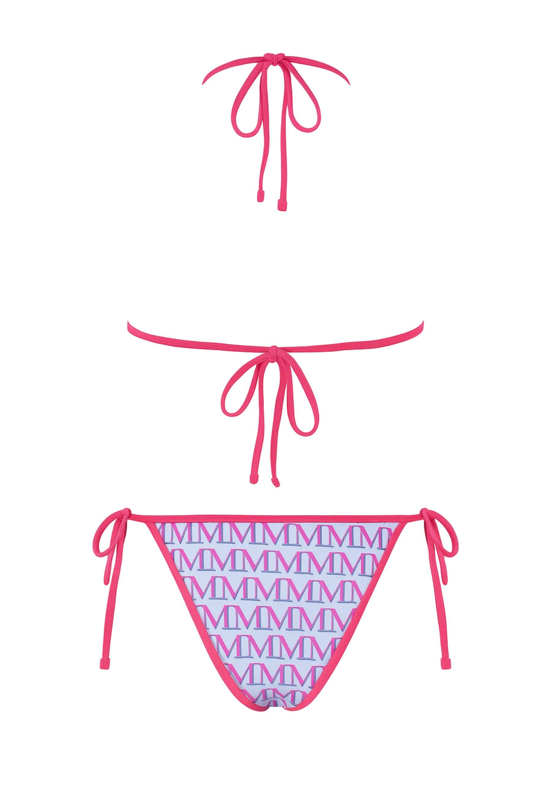 Bikini Triangolo Fantasia Monogram MM - Margherita Mazzei