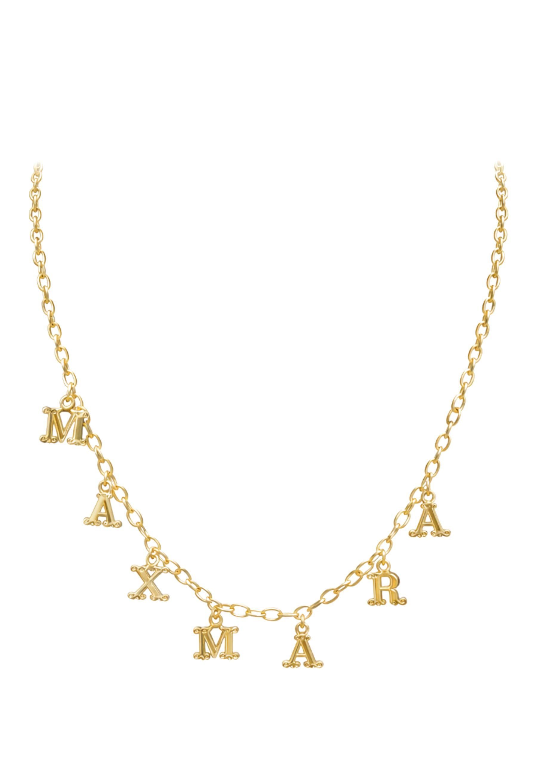 Collana Max Mara con charms logo