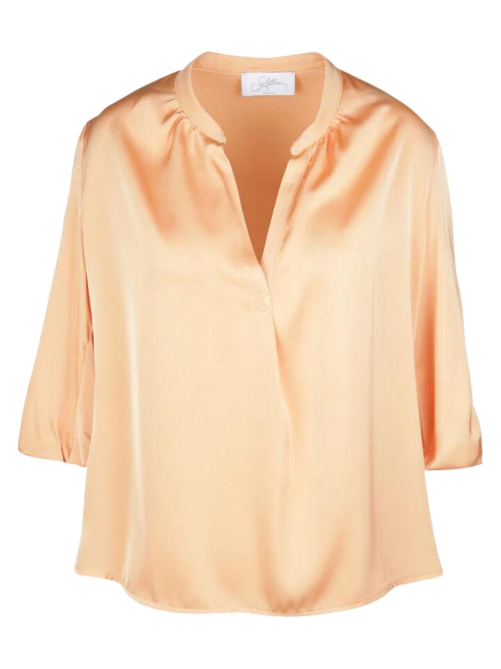 Camicia serafino raso Apricot