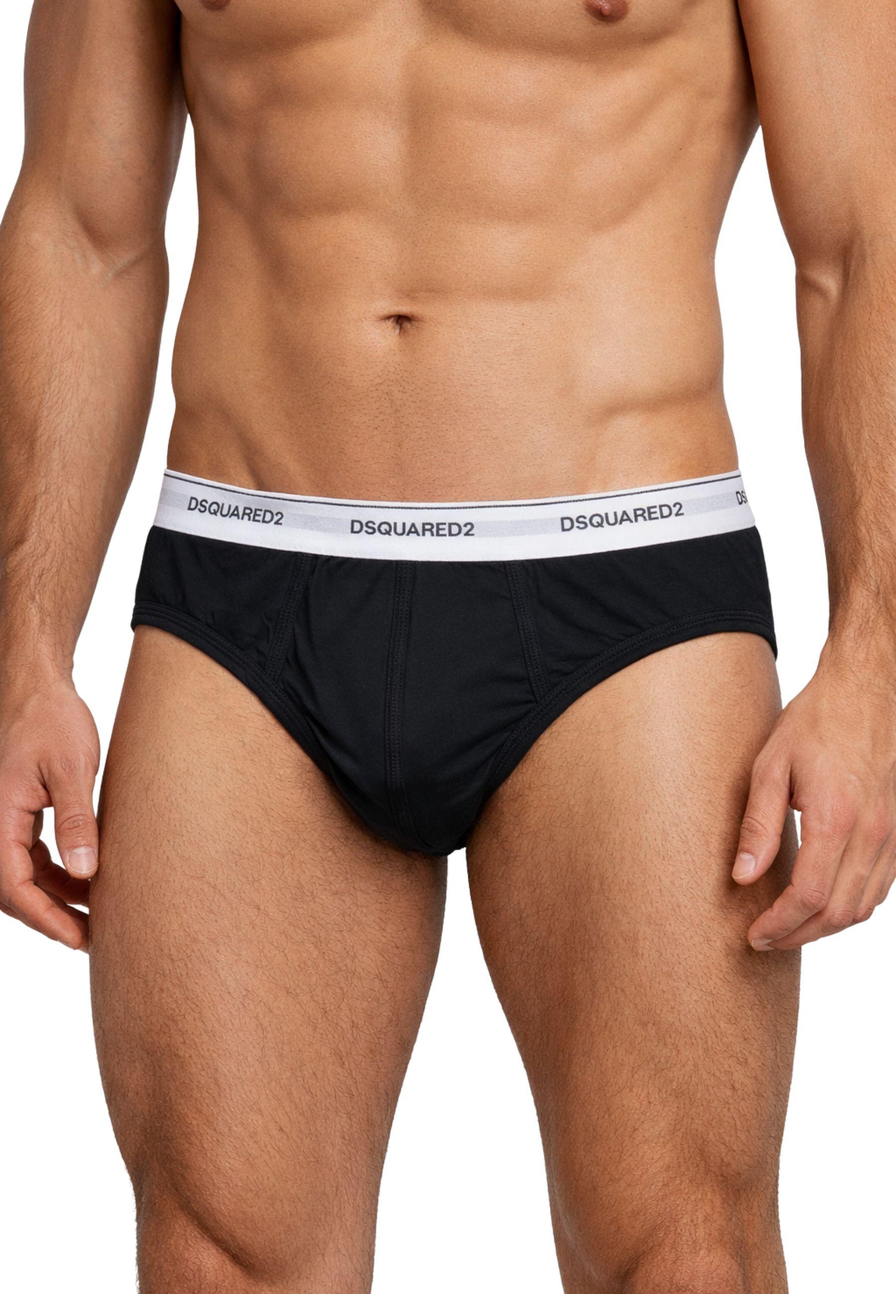 DSQUARED2 - Slip uomo in cotone stretch con logo