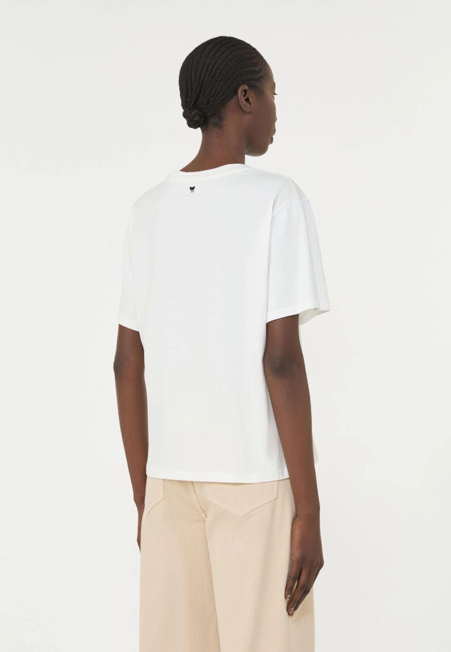 T-shirt in Cotone Biologico con Stampa Grafica