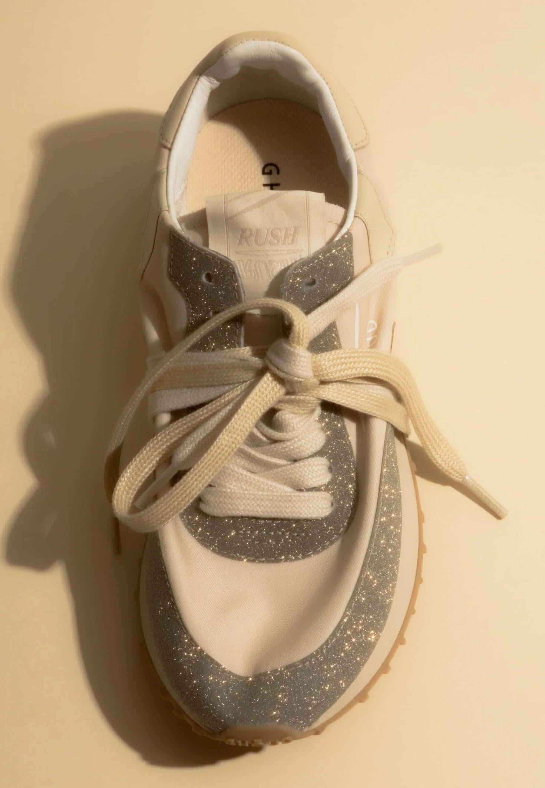 Sneakers Ghoud Rush Monoblock Bianco Glitter