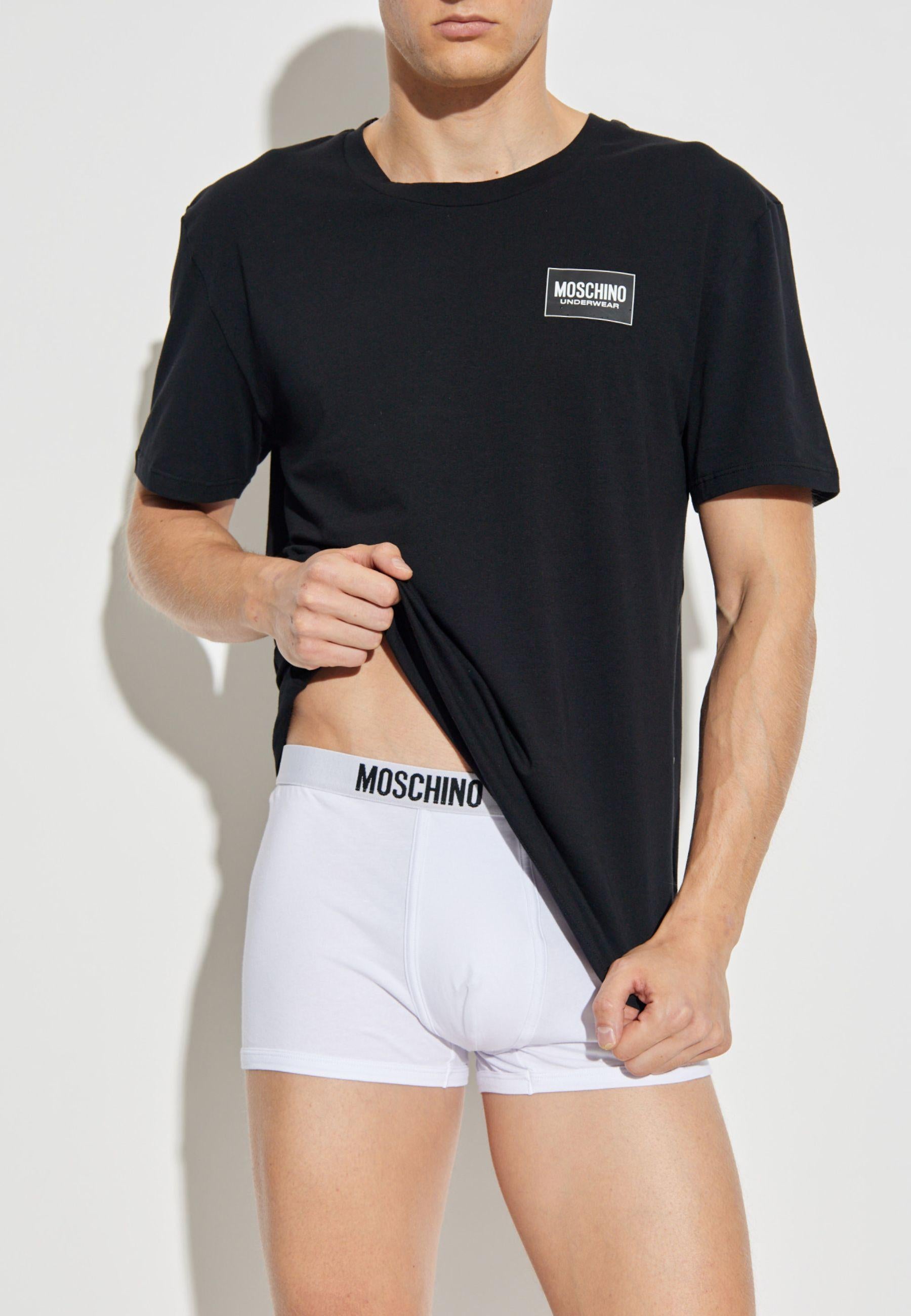 Bi-Pack T-shirt Moschino in 100% cotone