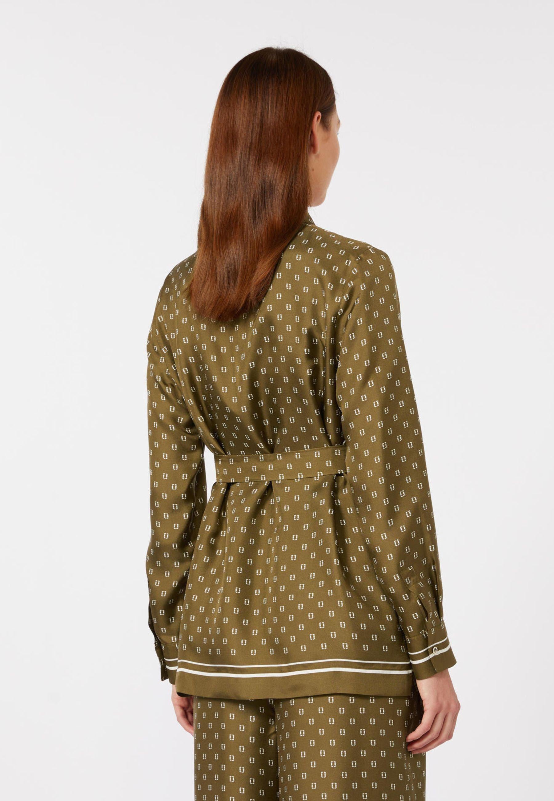 Max Mara Studio - Camicia in seta con stampa foulard