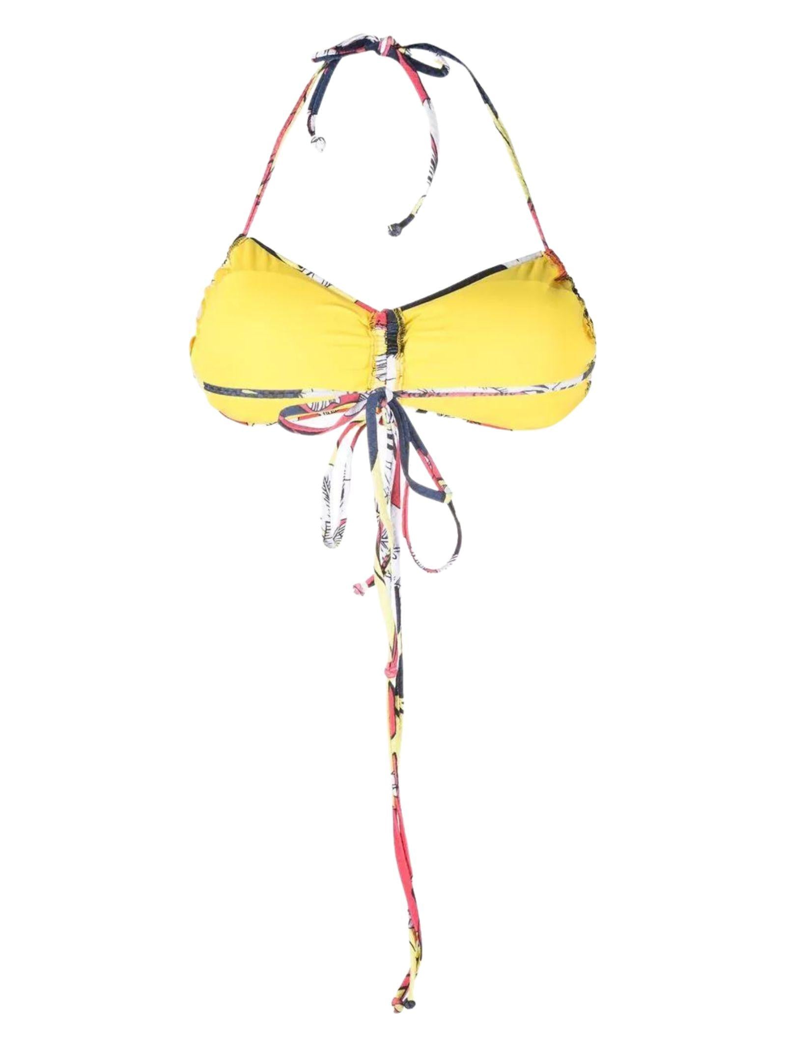 Top bikini a fiori