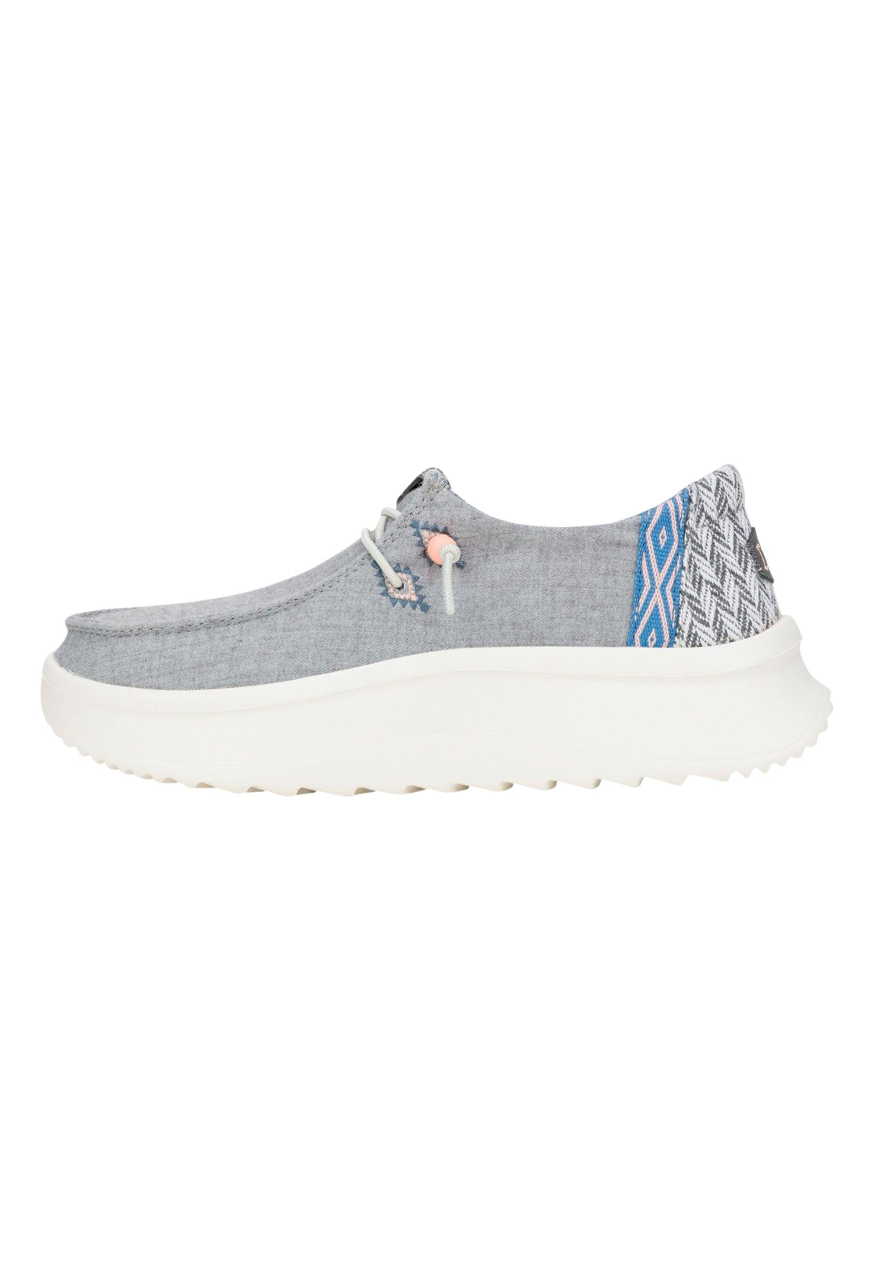 Wendy Peak Chambray Woven da donna - mocassino platform in tessuto intrecciato