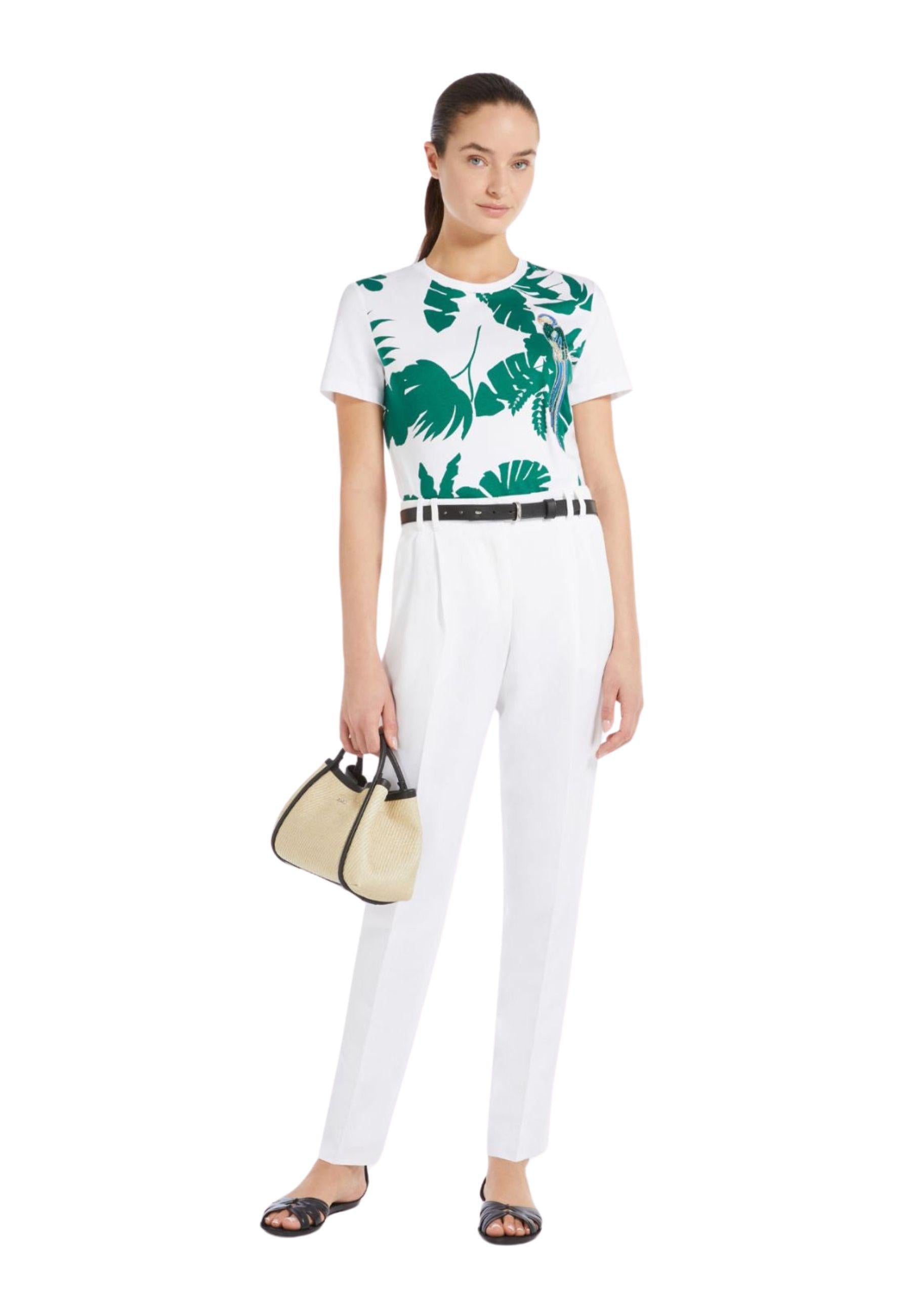T-shirt in jersey con stampa