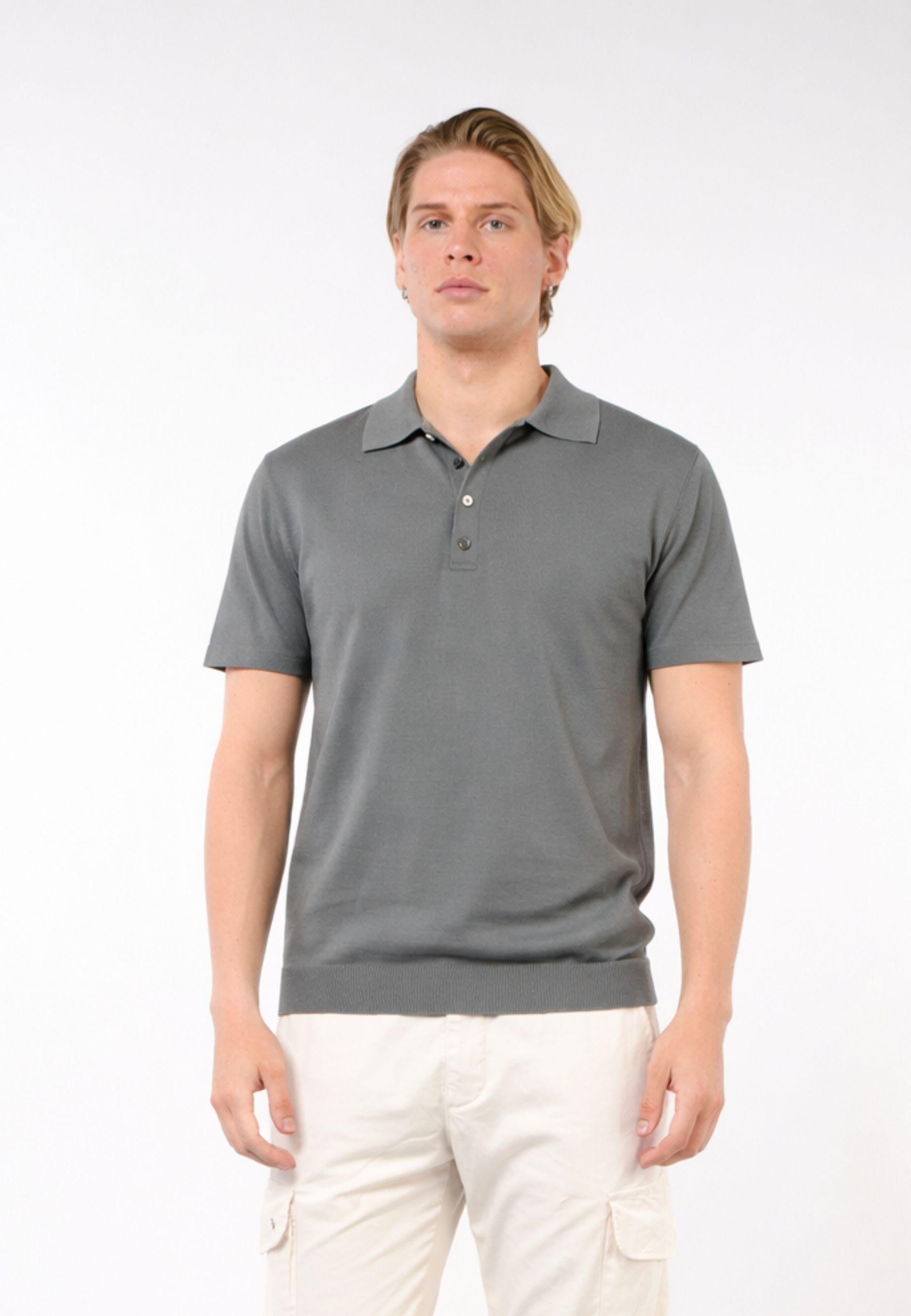 Polo Crepe in Cotone - Made in Italy