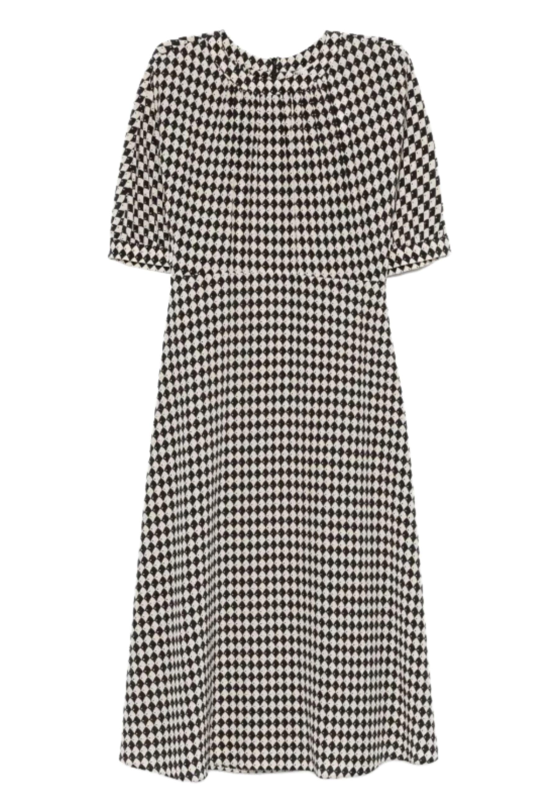 S'Max Mara - Abito midi CHARLOTTE in seta con stampa geometrica