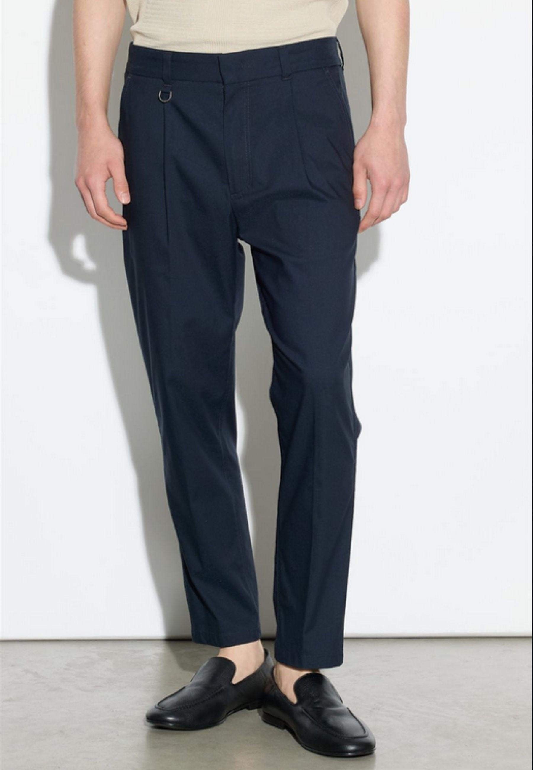 Paolo Pecora - Pantalone uomo in cotone stretch
