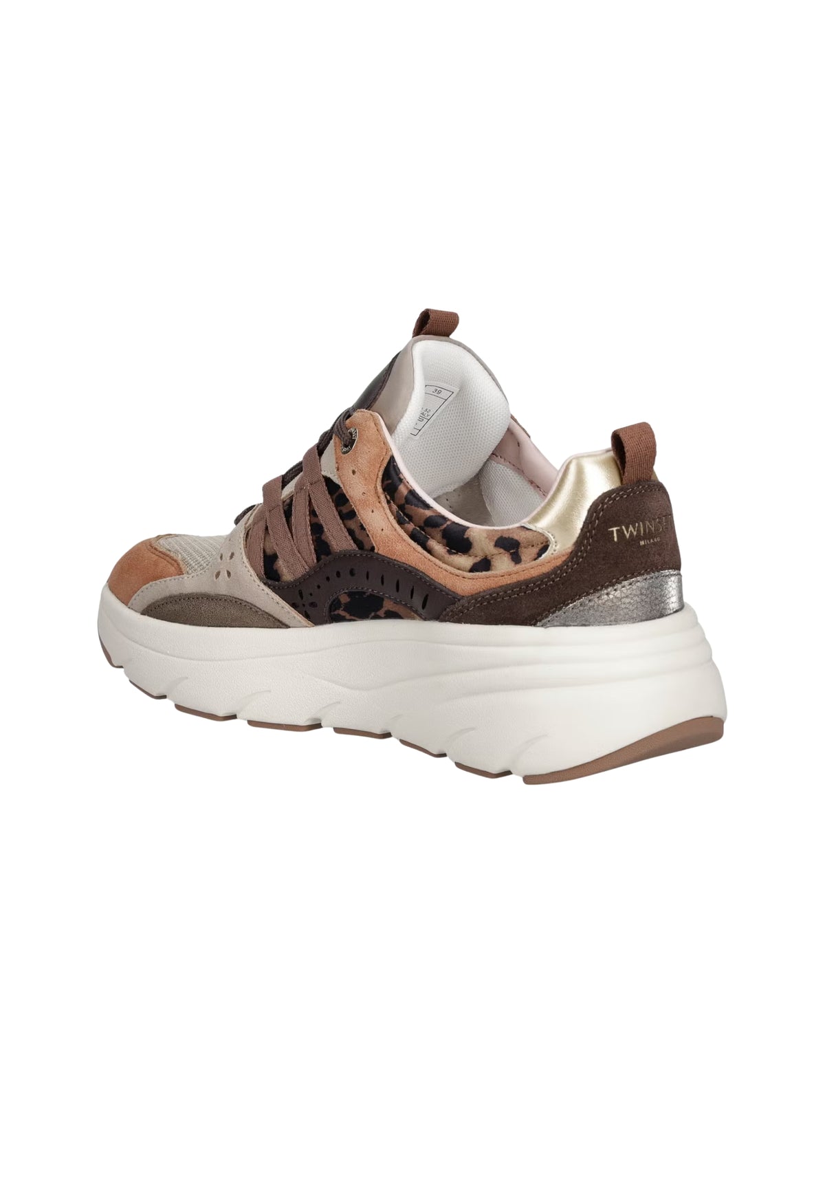 Twinset Milano - Sneakers running in pelle animalier