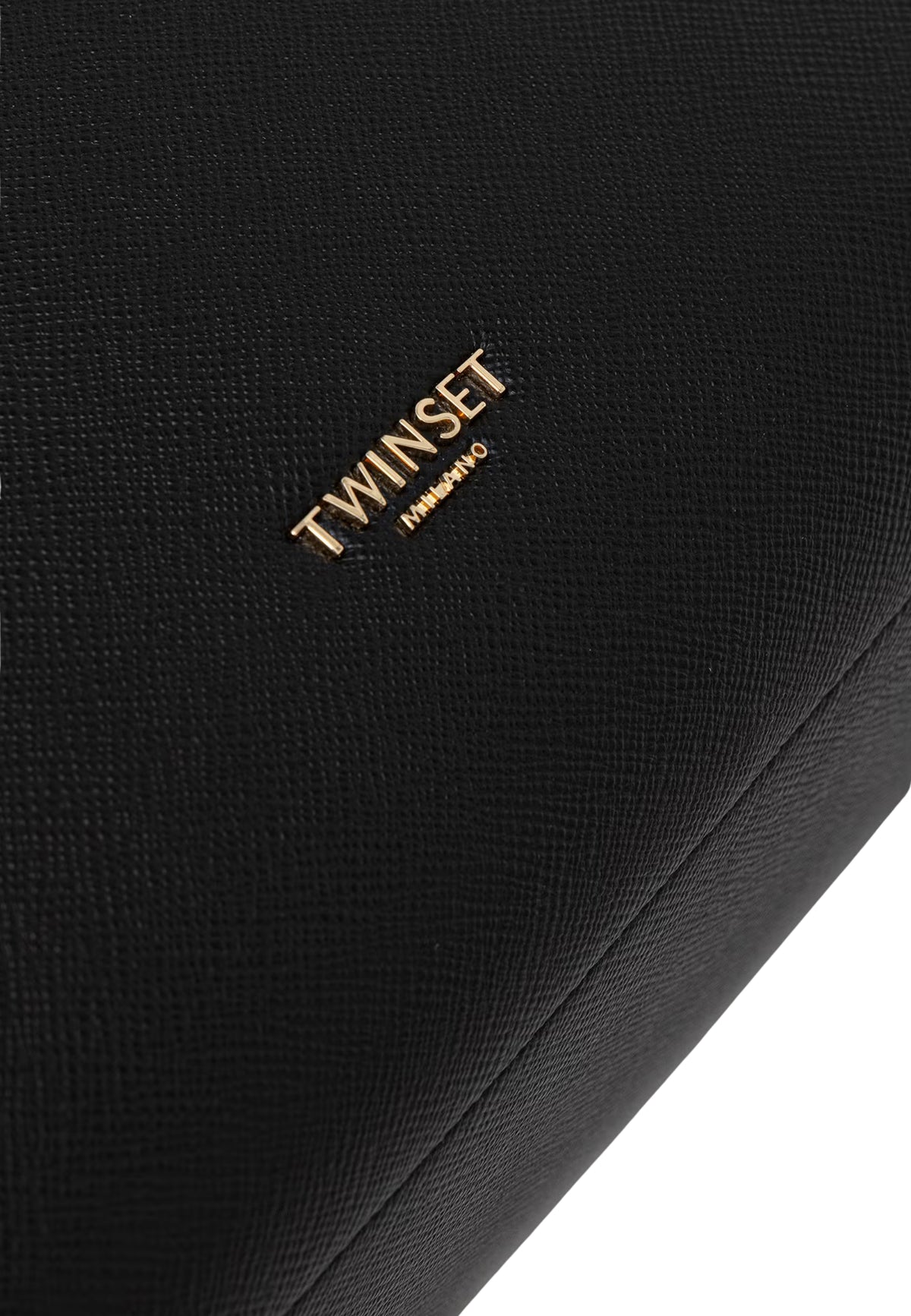 Twinset Borsa shopper in ecopelle nera