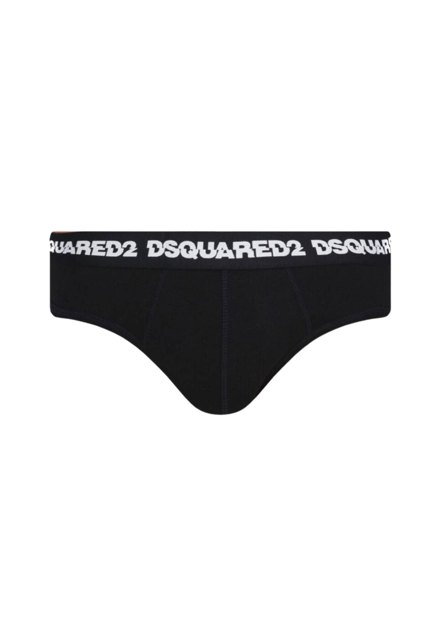 Slip Uomo in Cotone Nero con Logo 
