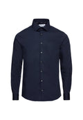 Camicia aderente elasticizzata in popeline