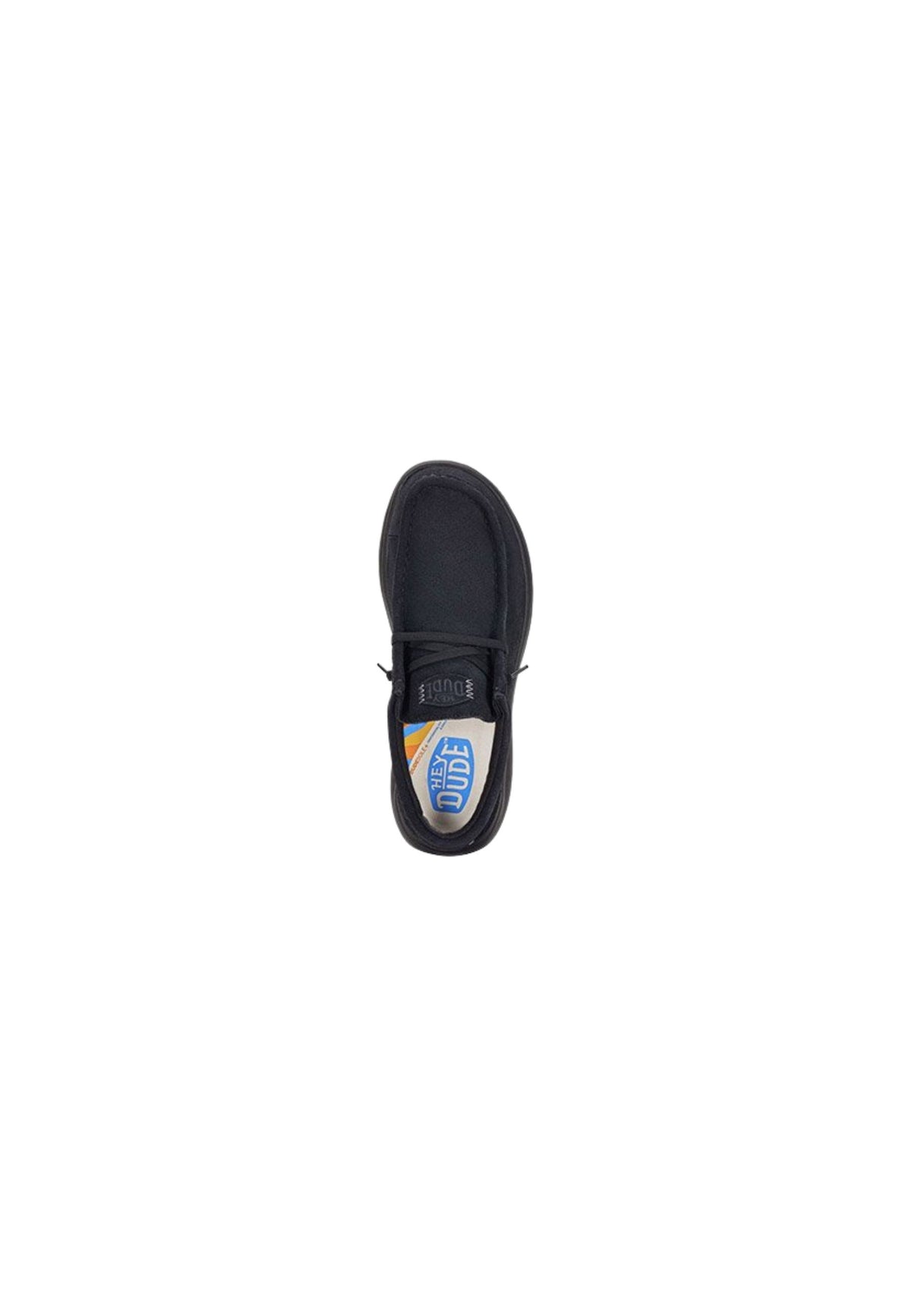 HEYDUDE Wally COMF Suede - Mocassino Uomo in Camoscio Nero 