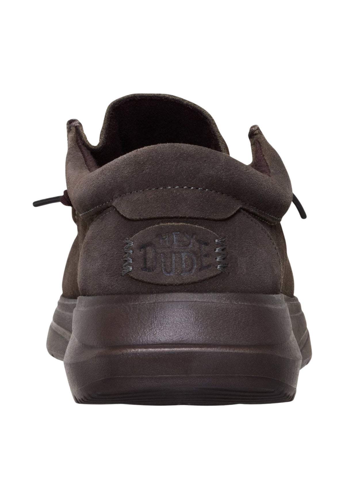 HEYDUDE Wally COMF Suede - Mocassino Uomo in Camoscio Marrone 