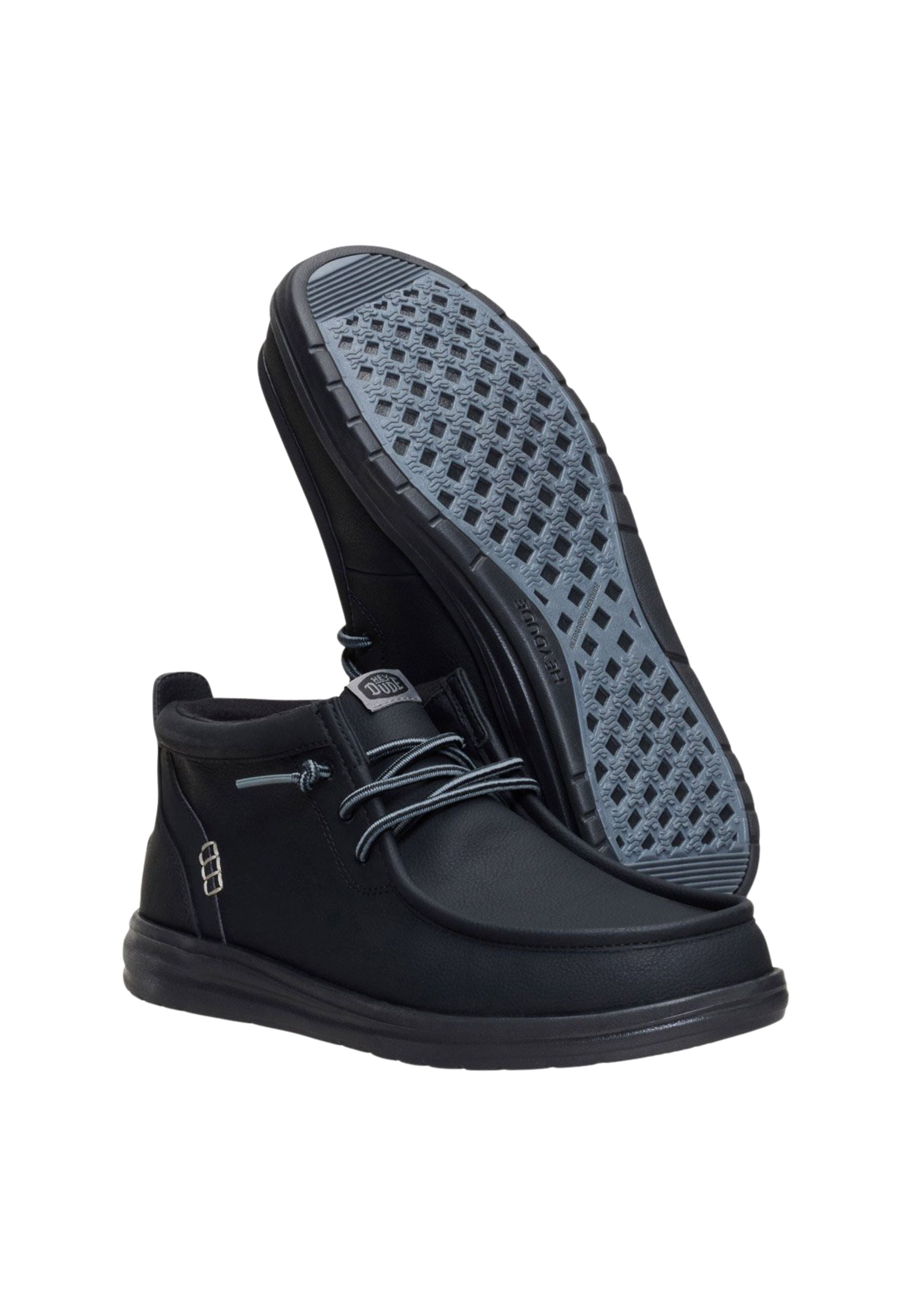 HEYDUDE Wally Mid GripR Classic - Polacchino Uomo Nero 