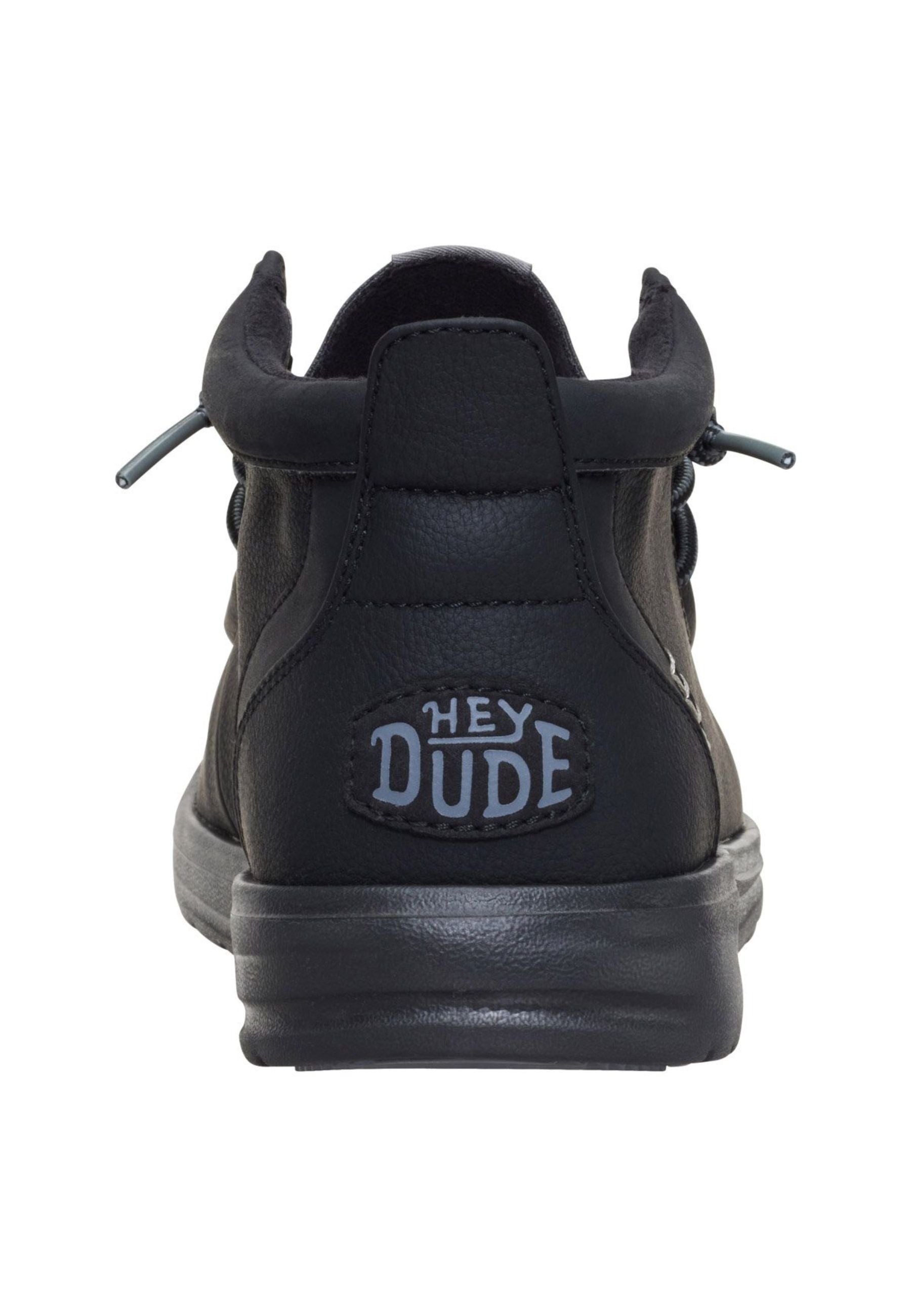 HEYDUDE Wally Mid GripR Classic - Polacchino Uomo Nero 