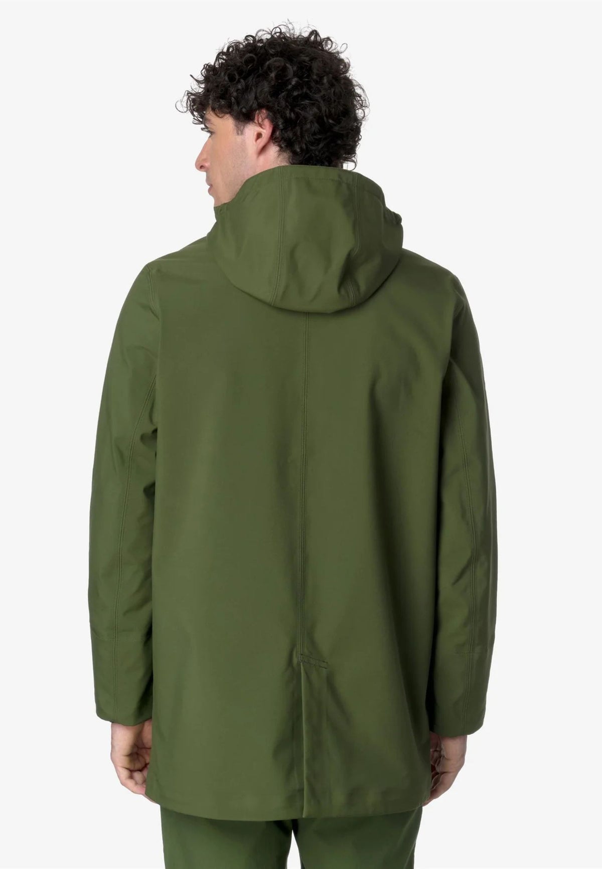 K-Way Duke Bonded - Giacca Lunga Impermeabile Green B 