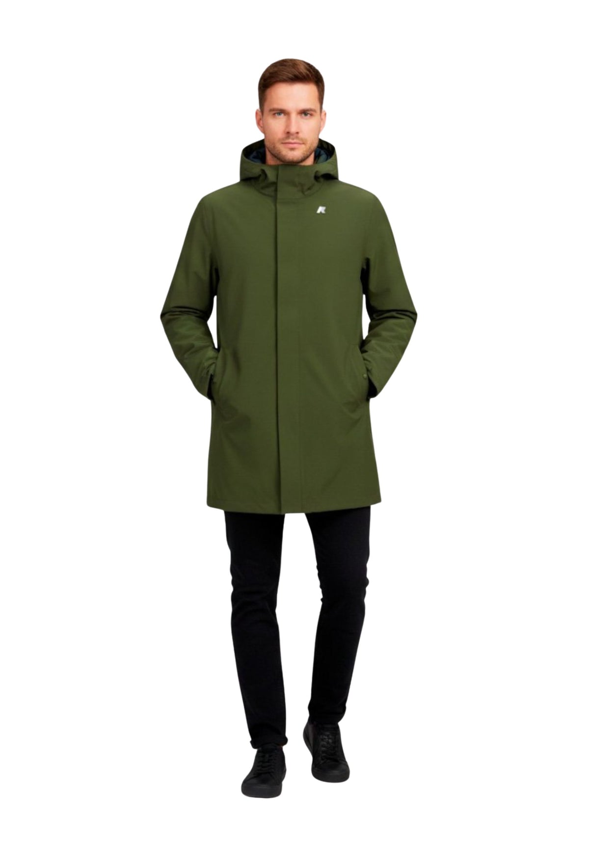 K-Way Marlyn Bonded - Giacca Impermeabile Verde 