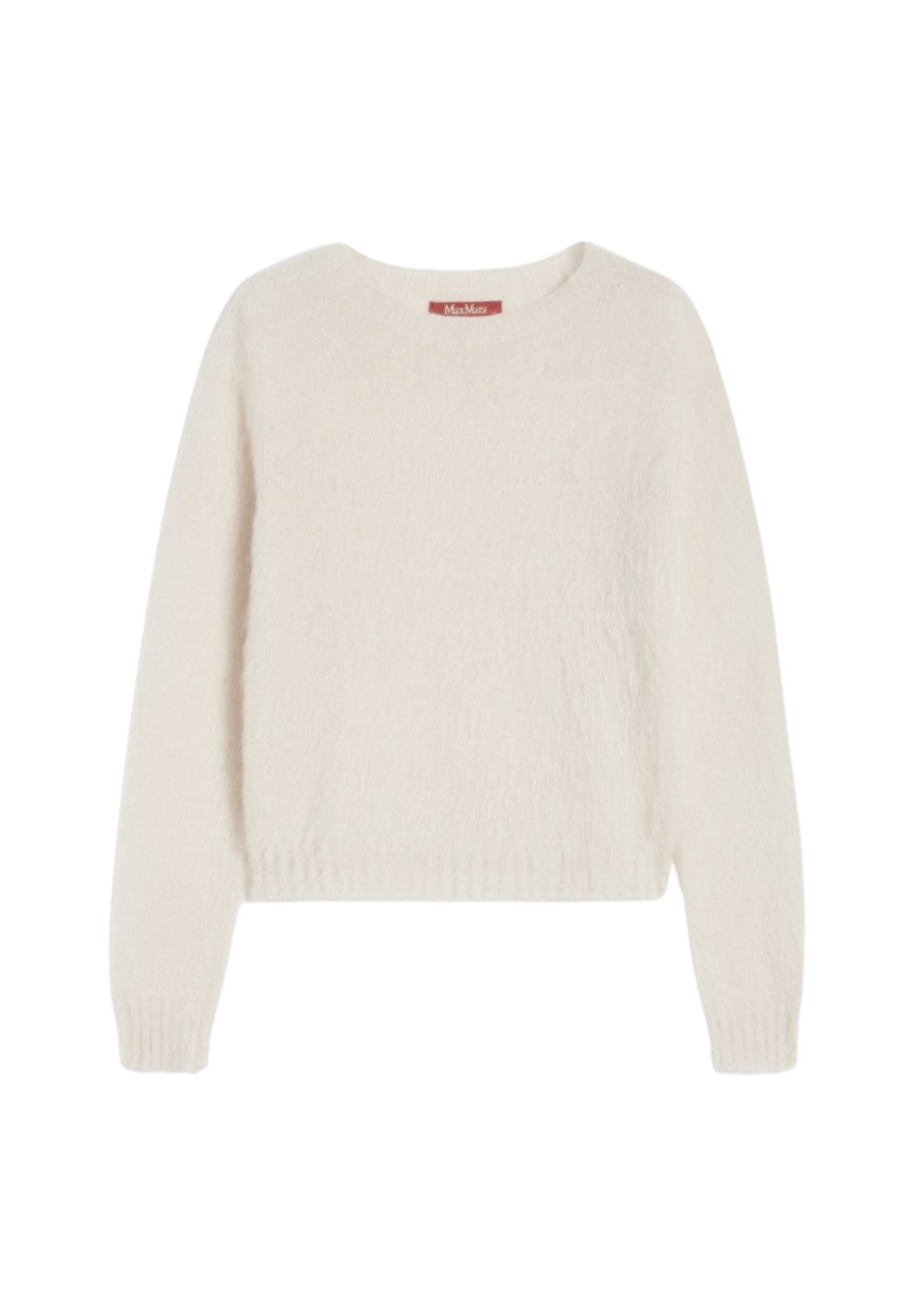 Maglia girocollo in filato di misto mohair 
